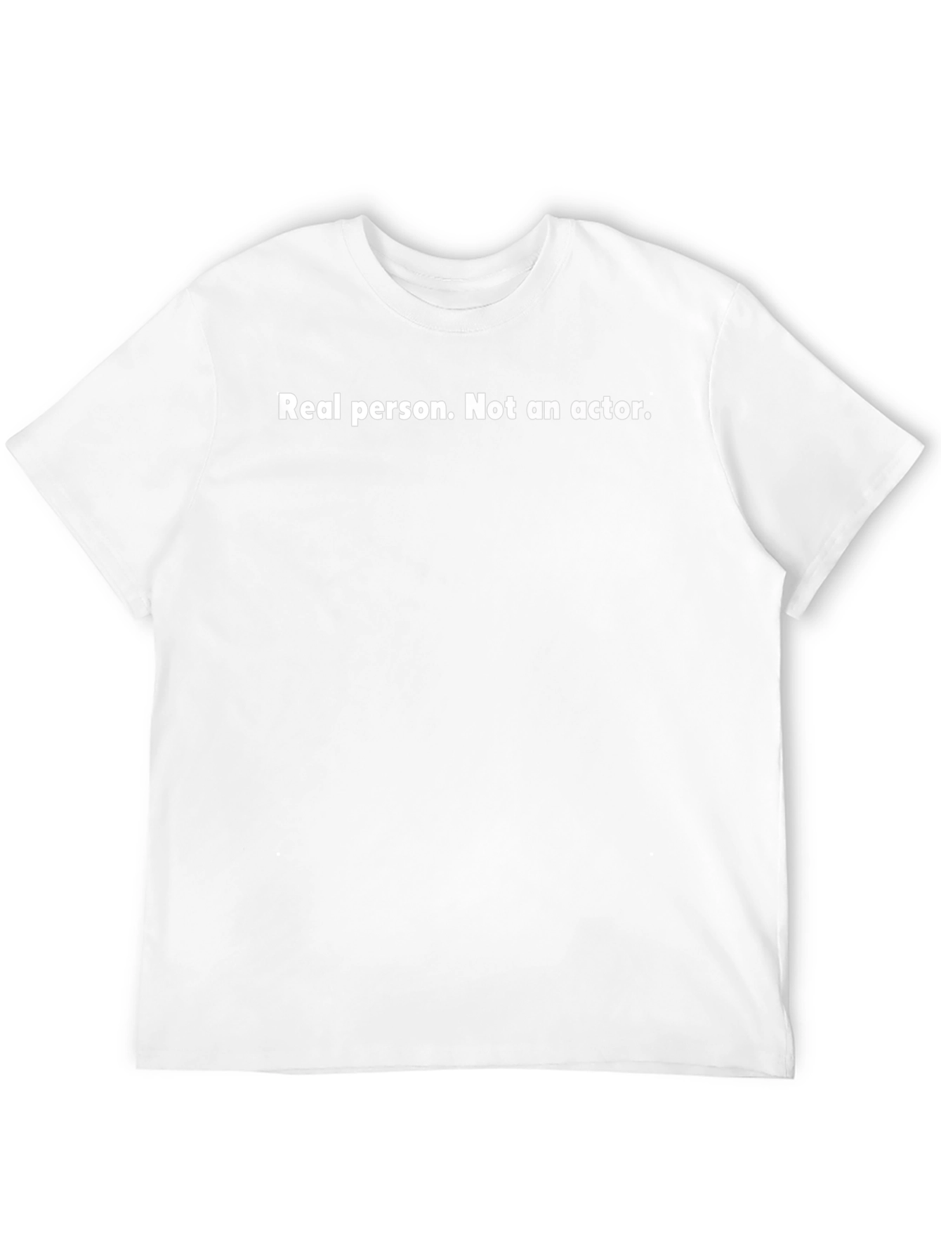 Real Person Black T-Shirt - Statement Tee