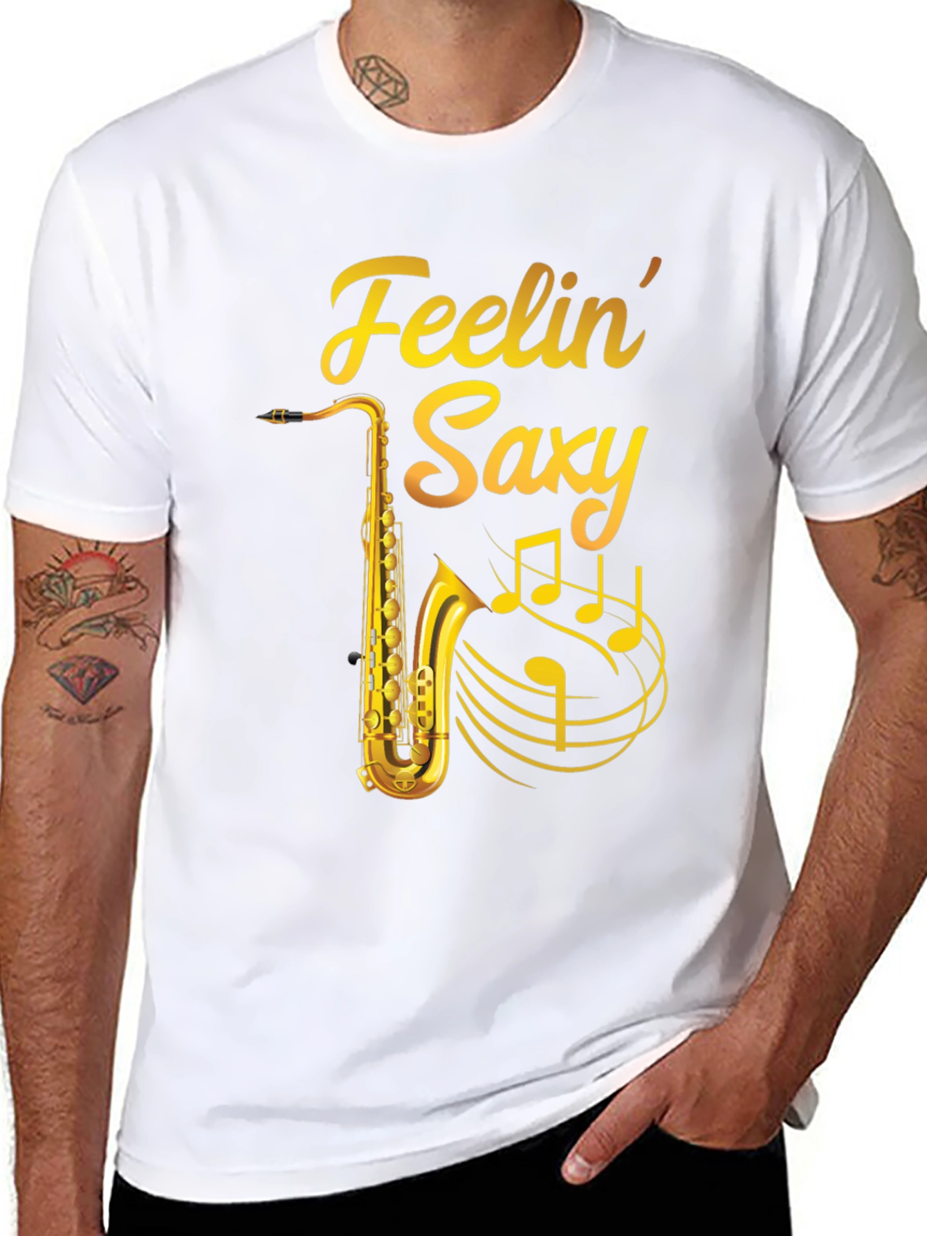 Feelin Saxy T-Shirt - Musicians Tee