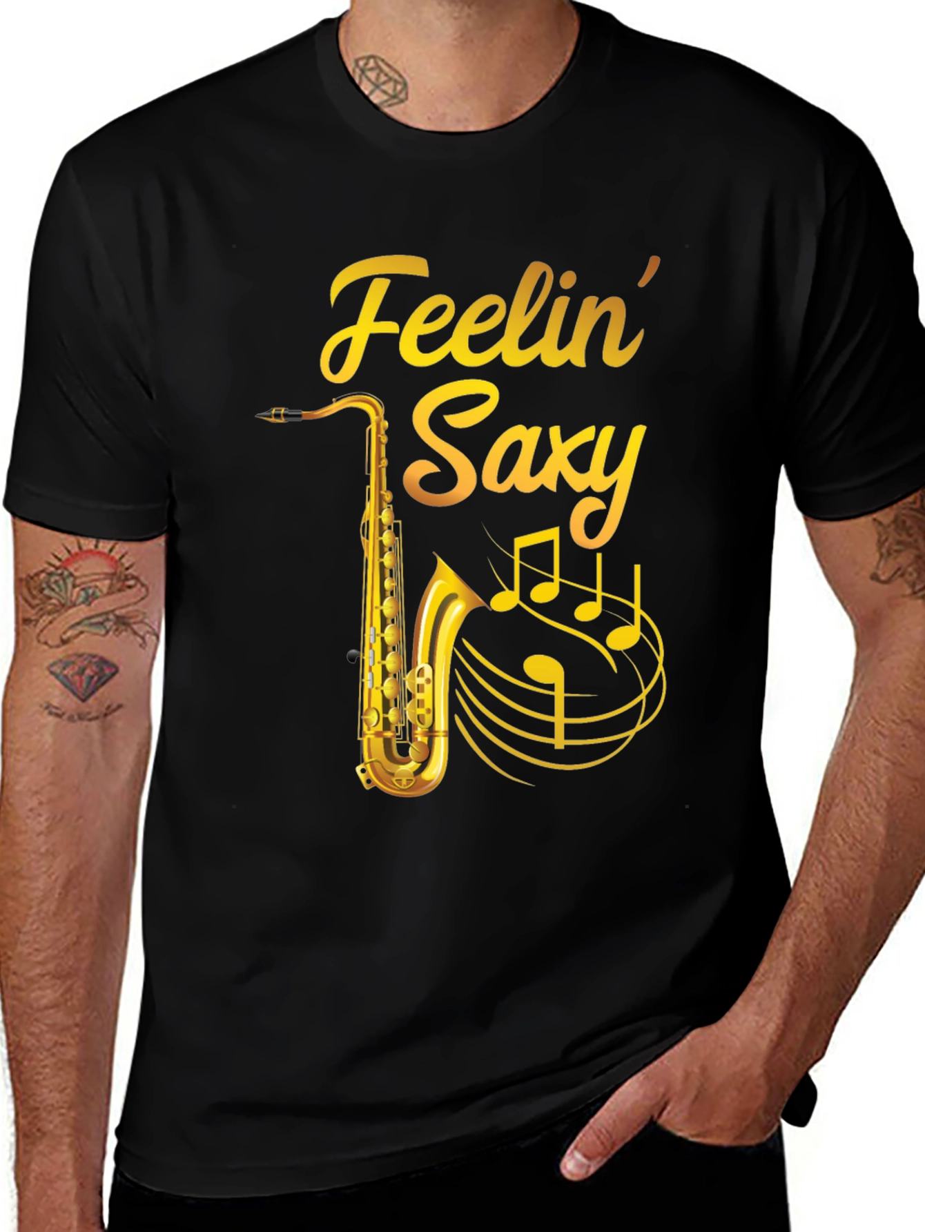 Feelin Saxy T-Shirt - Musicians Tee
