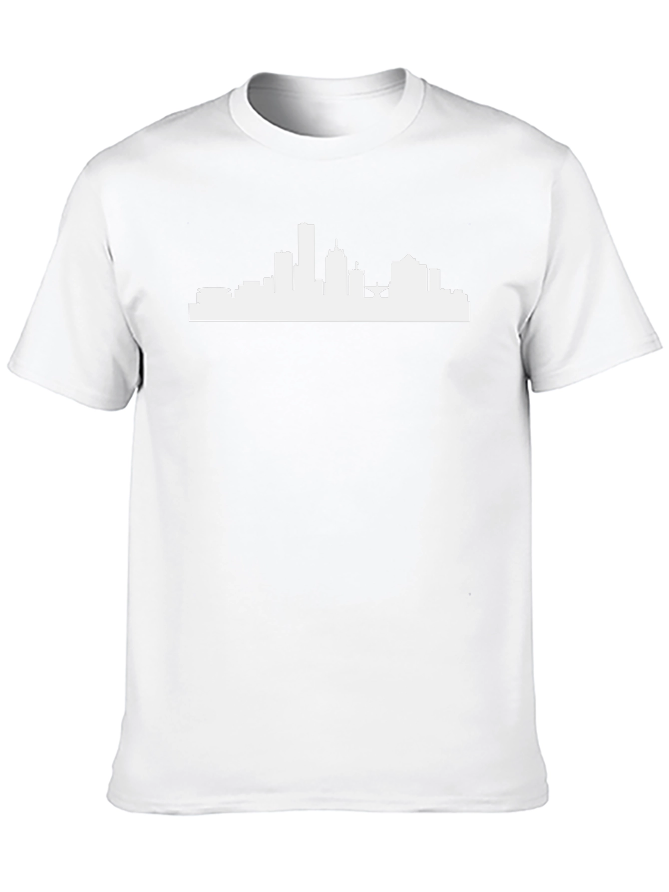 Cityscape Silhouette Black Graphic Tee