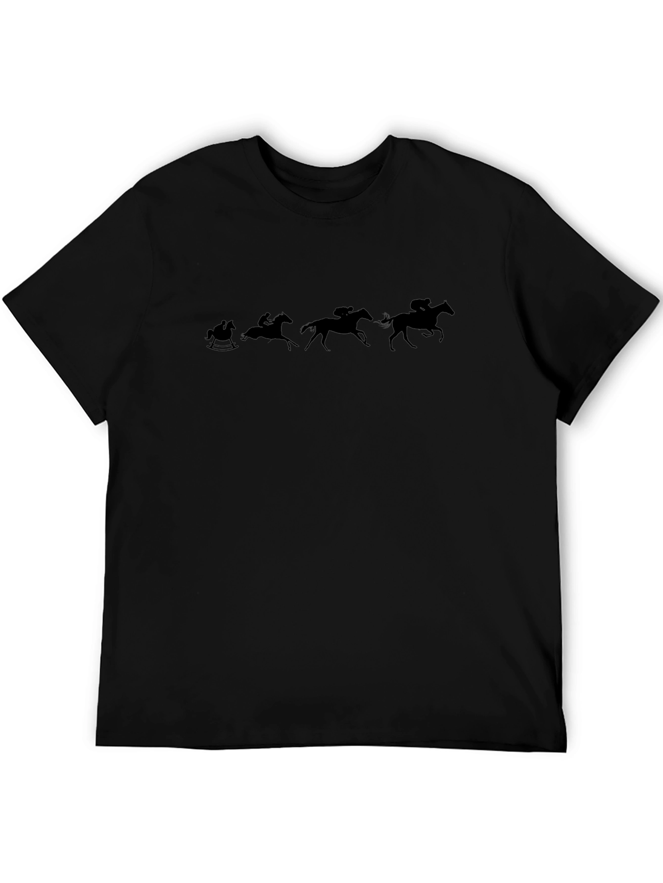 Horse Evolution Black T-Shirt