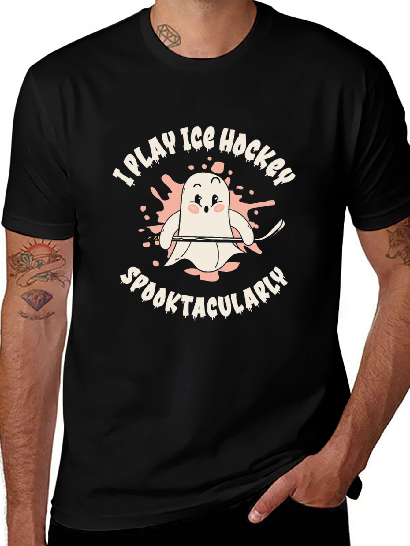I Play Ice Hockey Spooktacularly T-Shirt