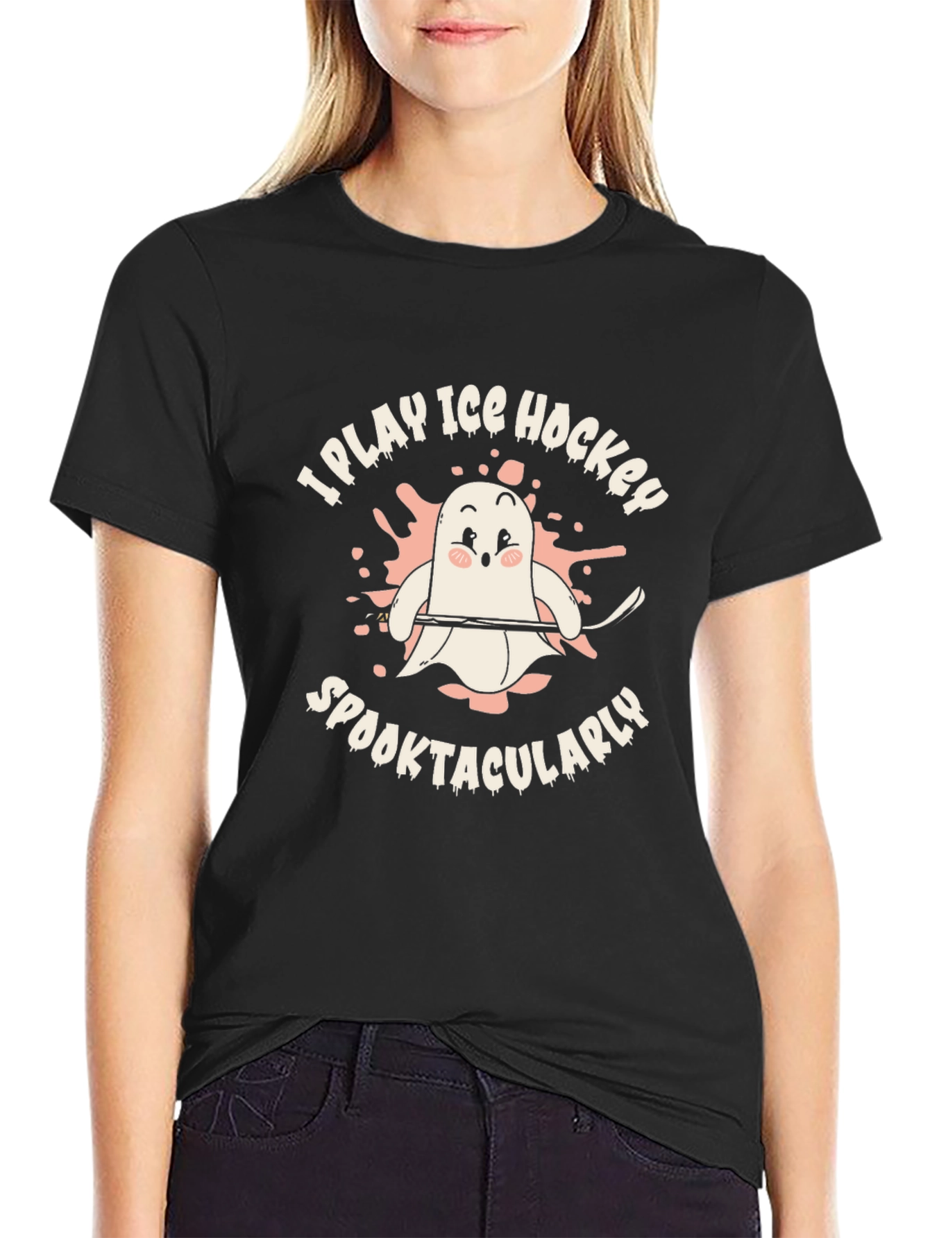 I Play Ice Hockey Spooktacularly T-Shirt