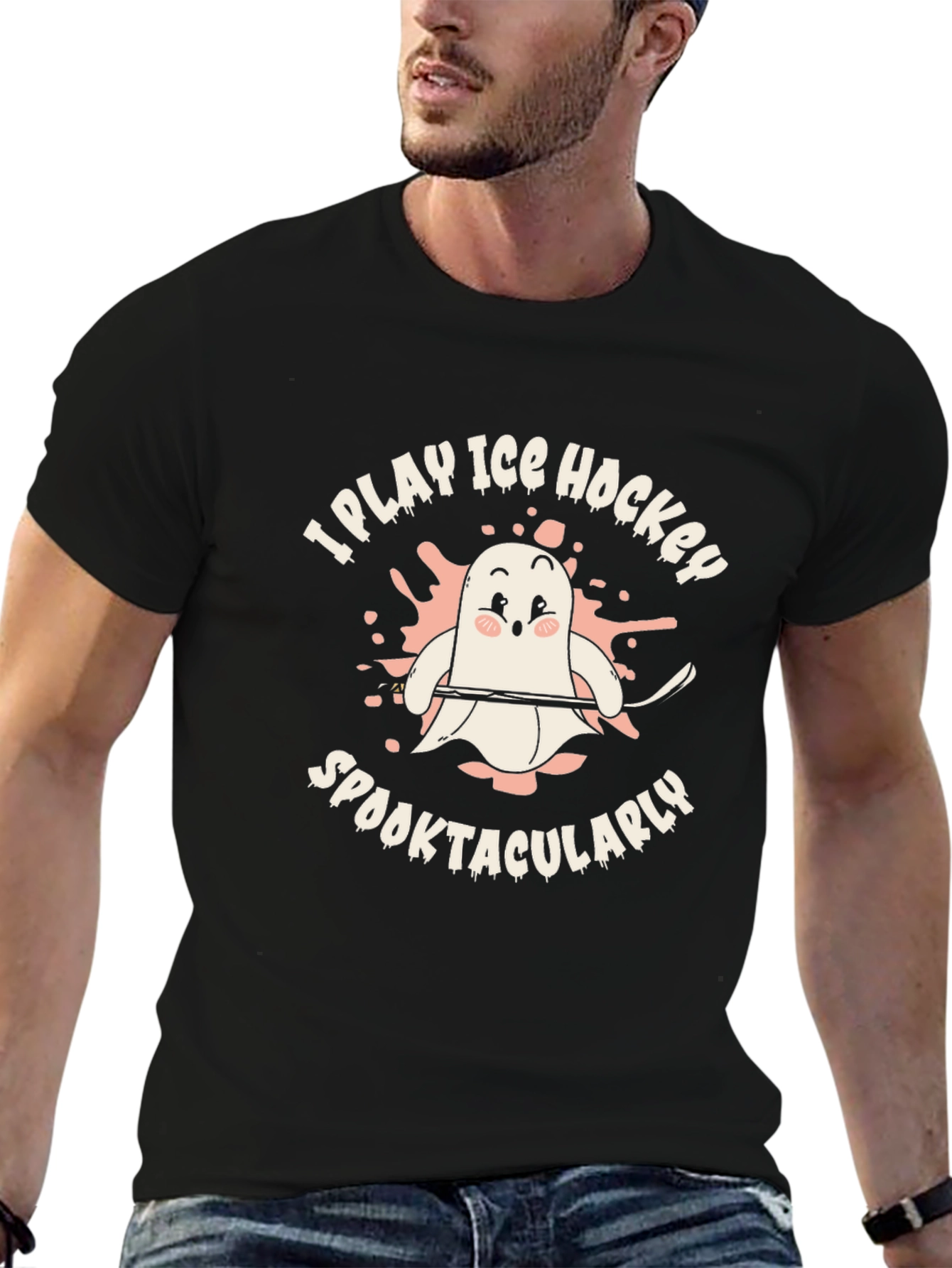I Play Ice Hockey Spooktacularly T-Shirt