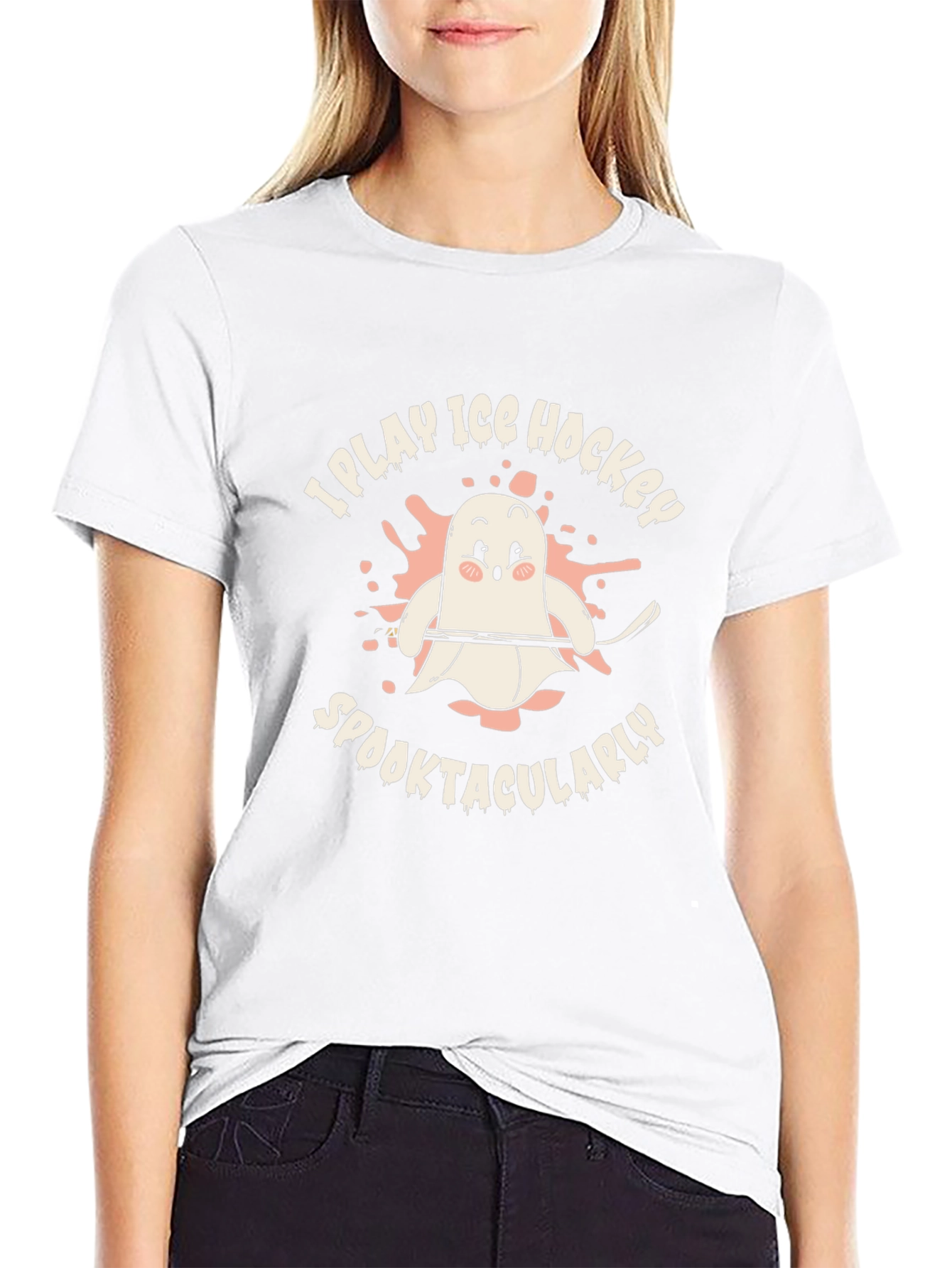 I Play Ice Hockey Spooktacularly T-Shirt
