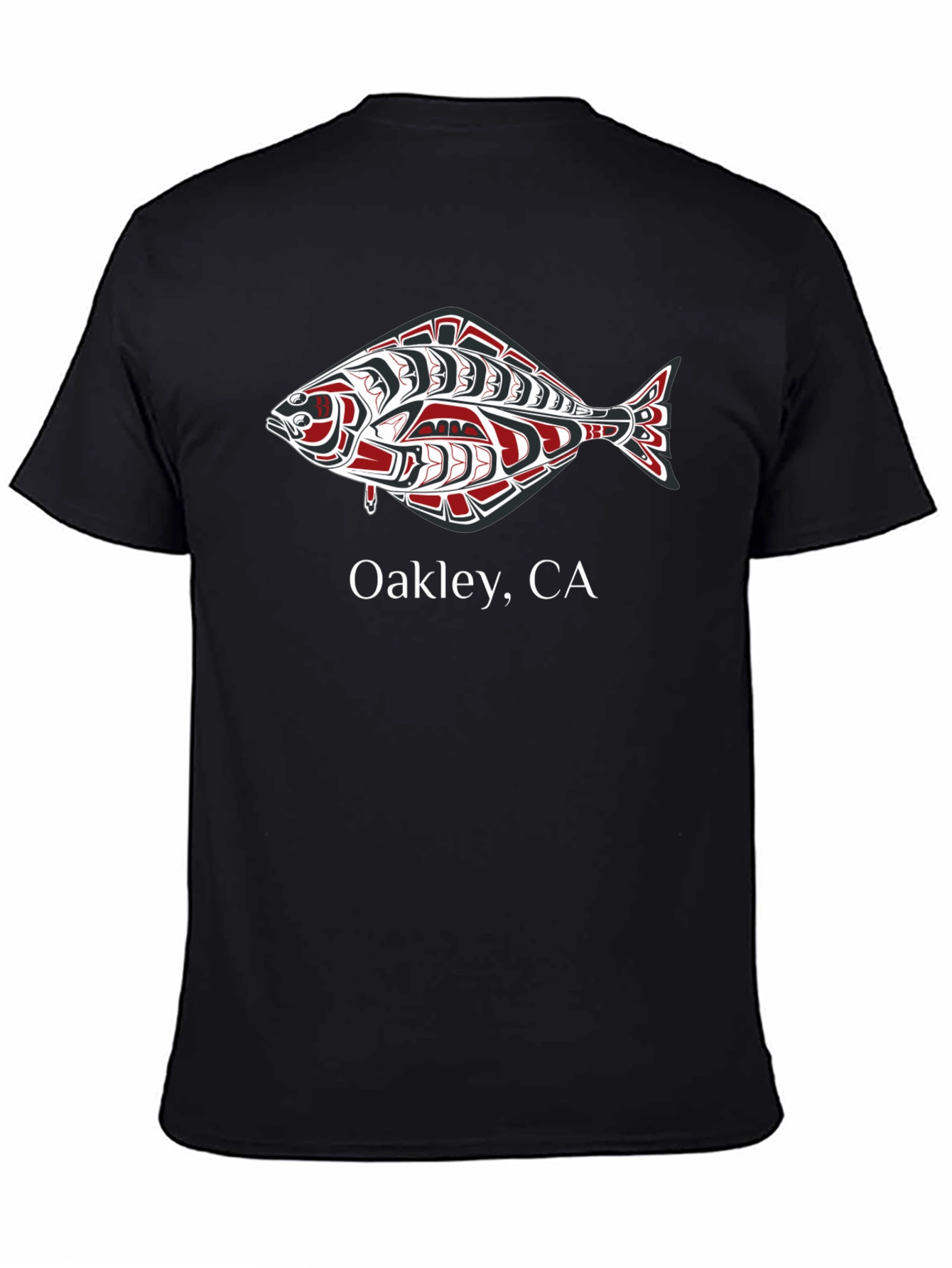 Oakley CA Tribal Fish Graphic Tee - Black