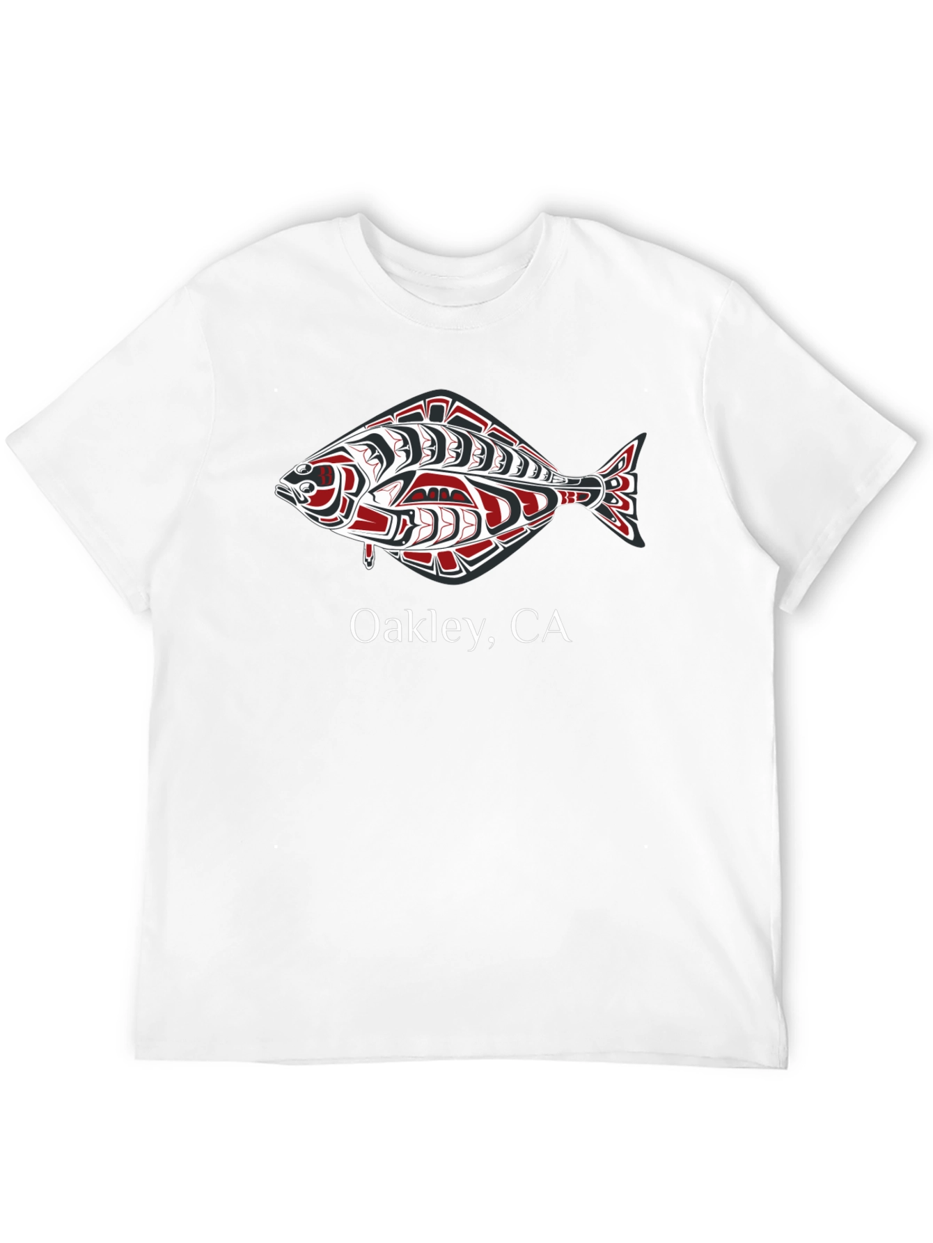 Oakley CA Tribal Fish Graphic Tee - Black