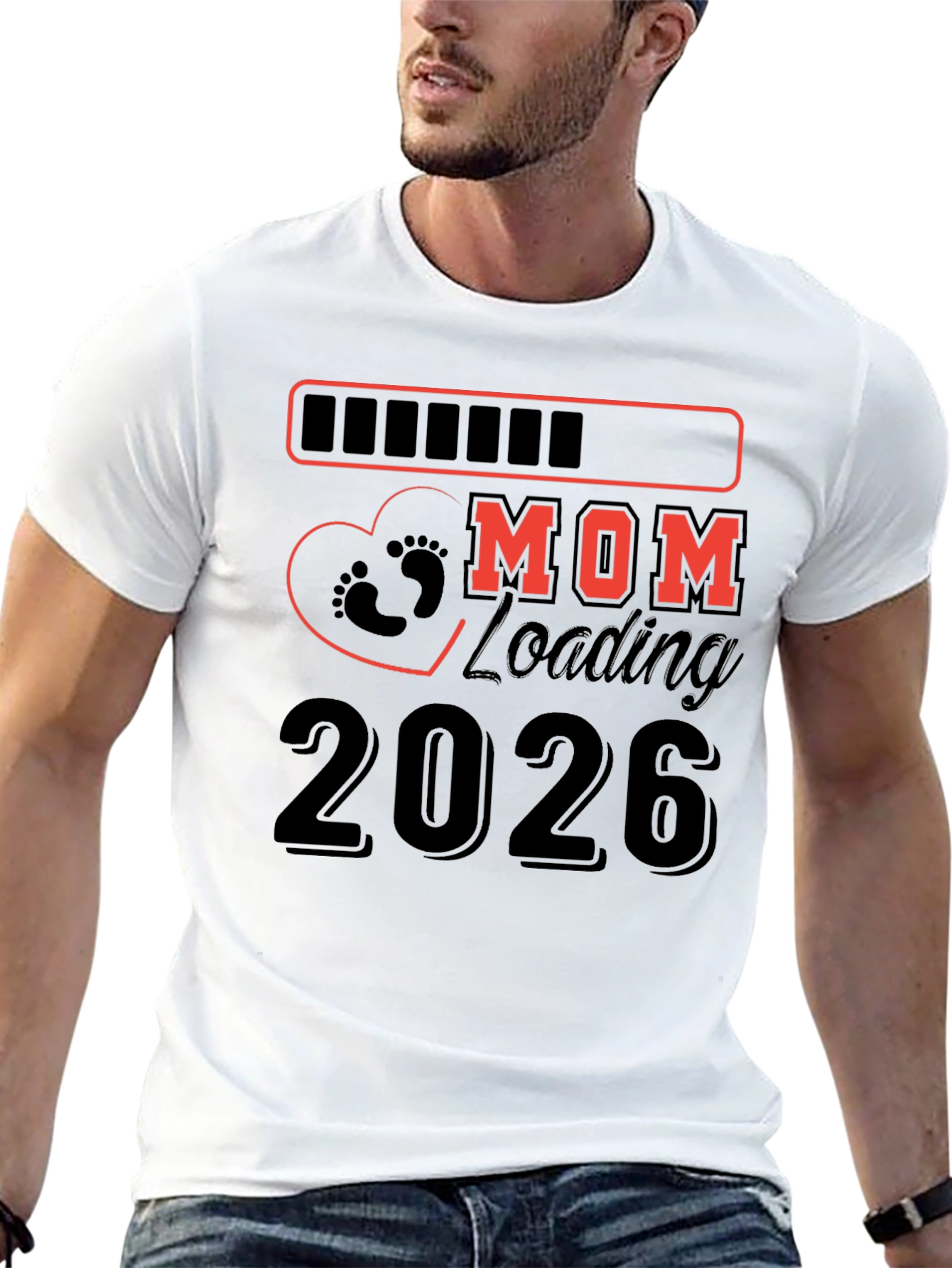 Mom Loading 2026 Pregnancy T-Shirt