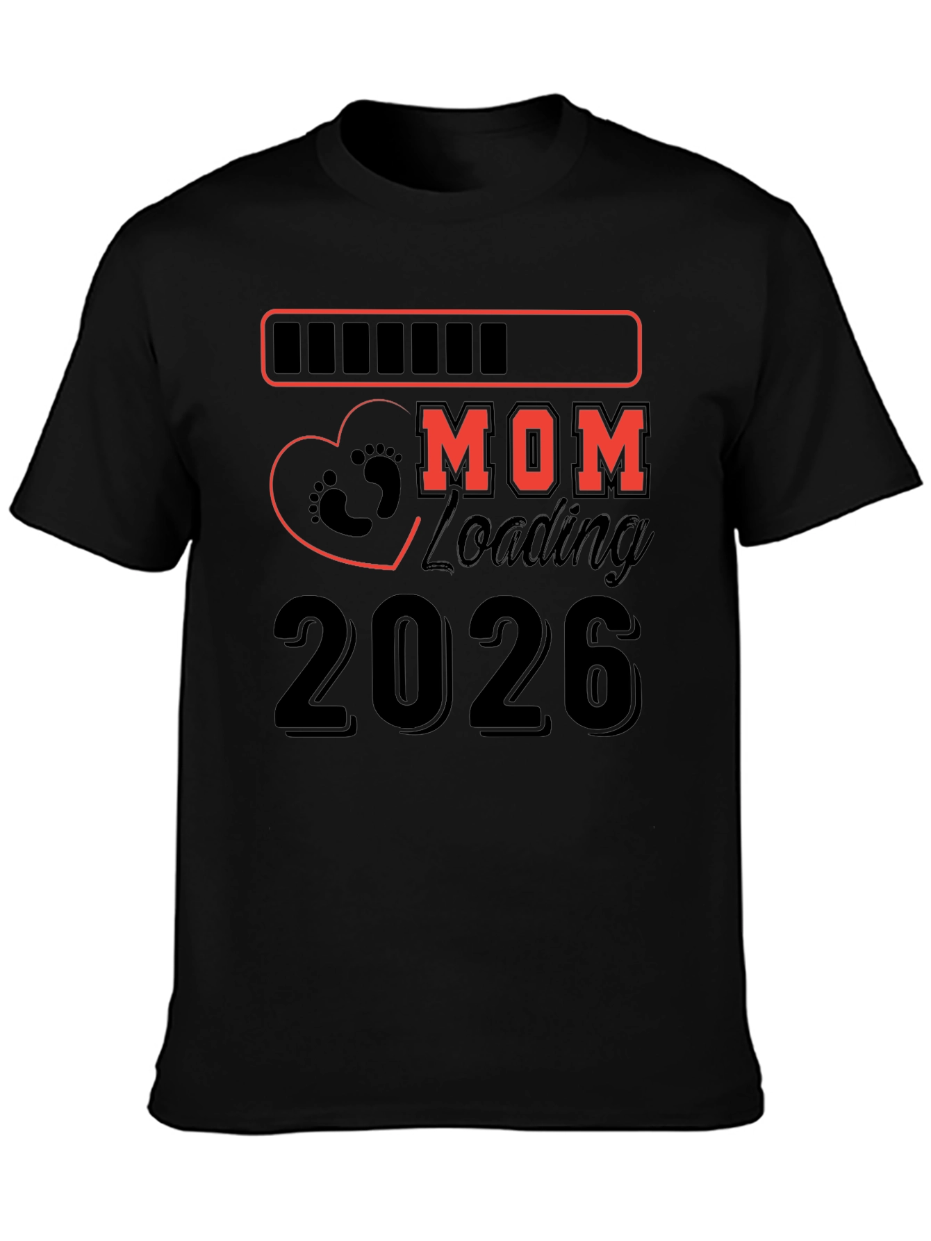 Mom Loading 2026 Pregnancy T-Shirt