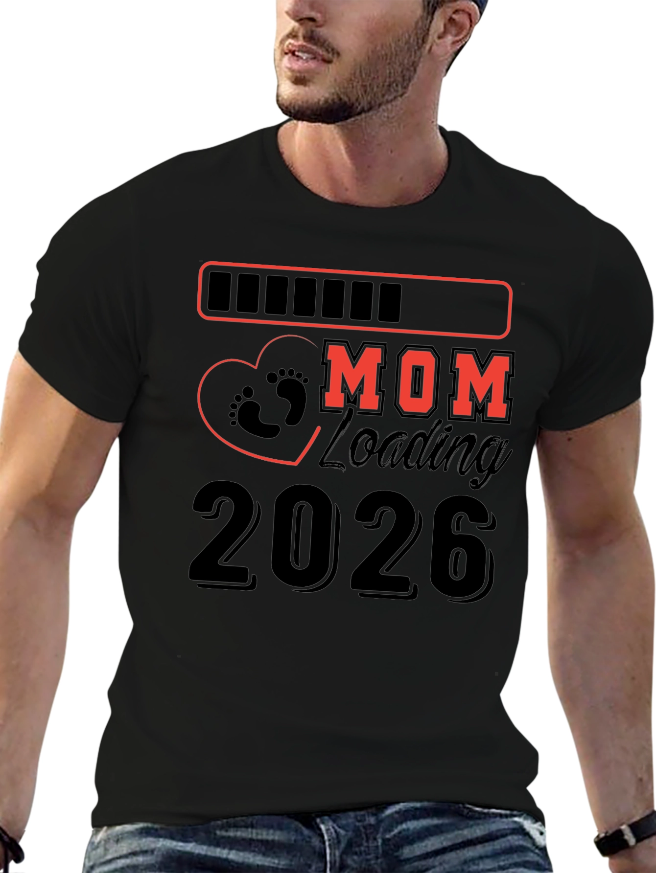Mom Loading 2026 Pregnancy T-Shirt