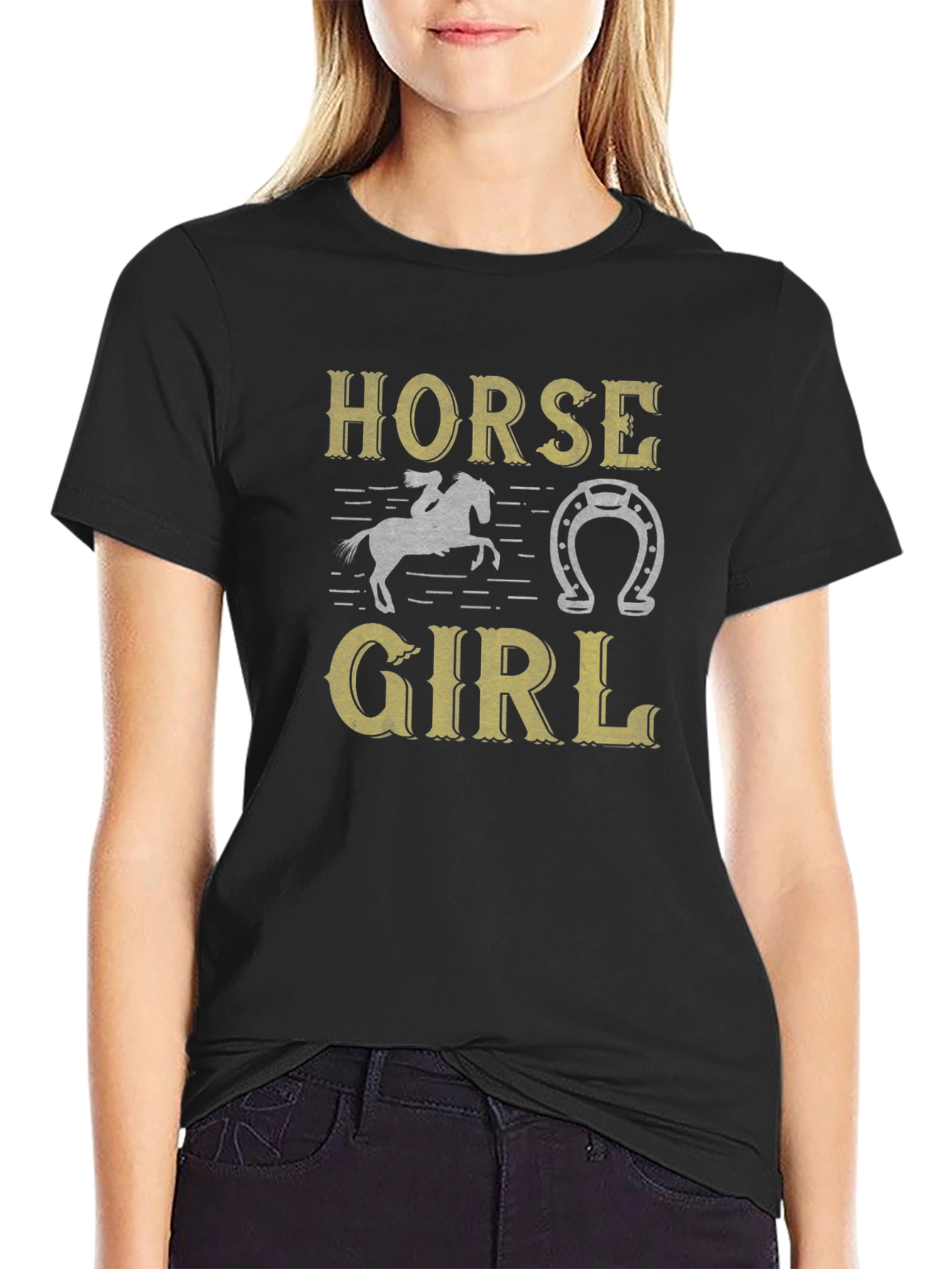 Horse Girl Graphic T-Shirt