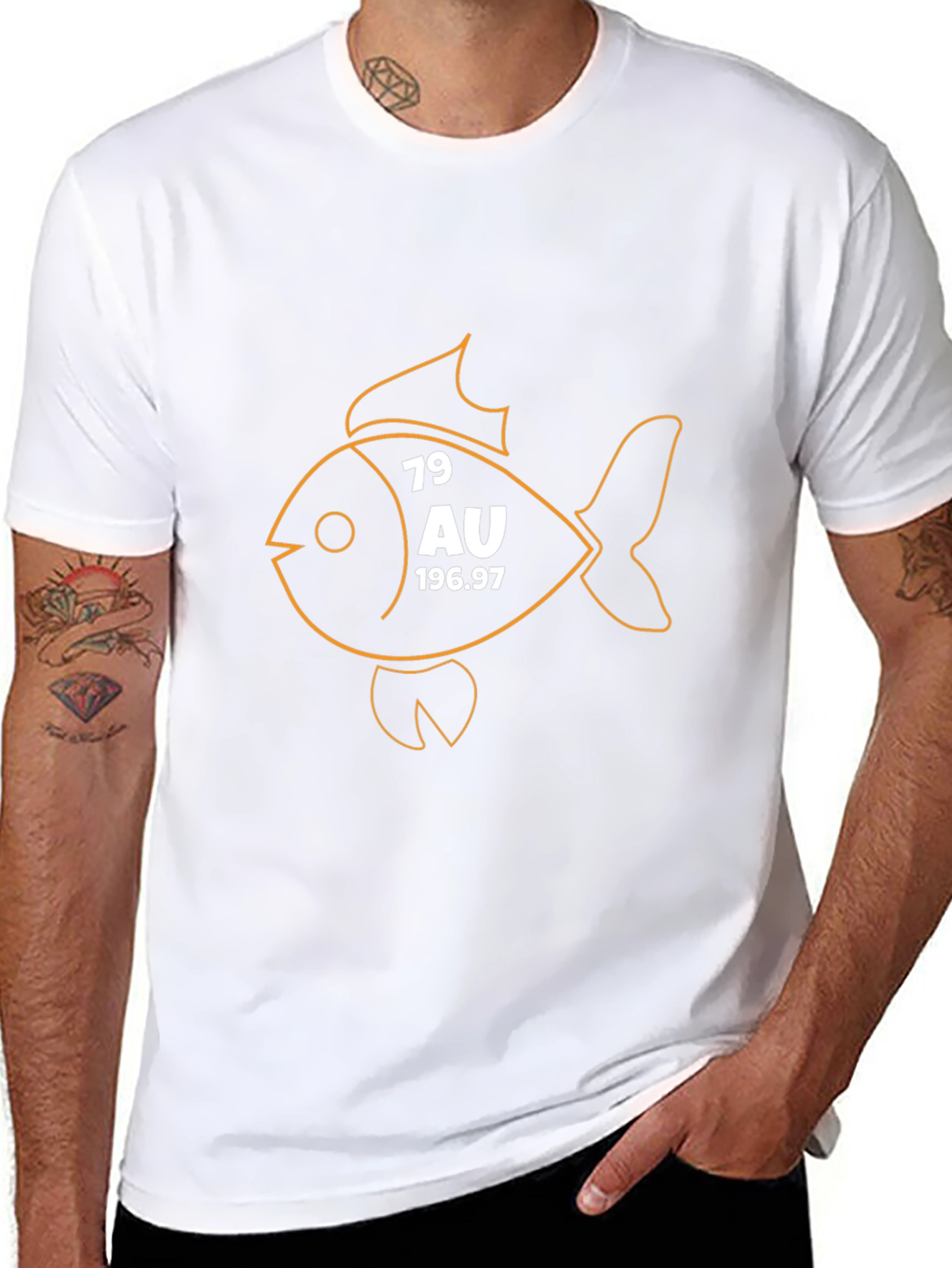 Periodic Table Fish Graphic T-Shirt