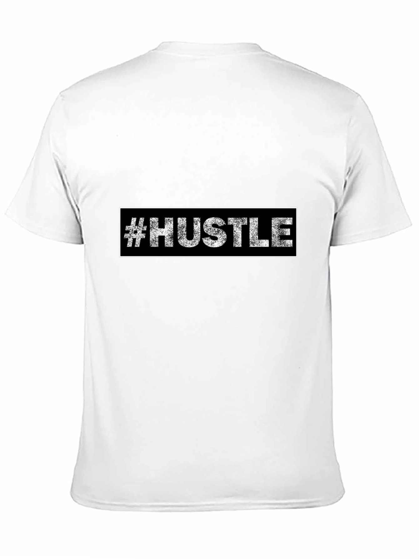 Hustle Graphic Tee - Black Cotton T-Shirt