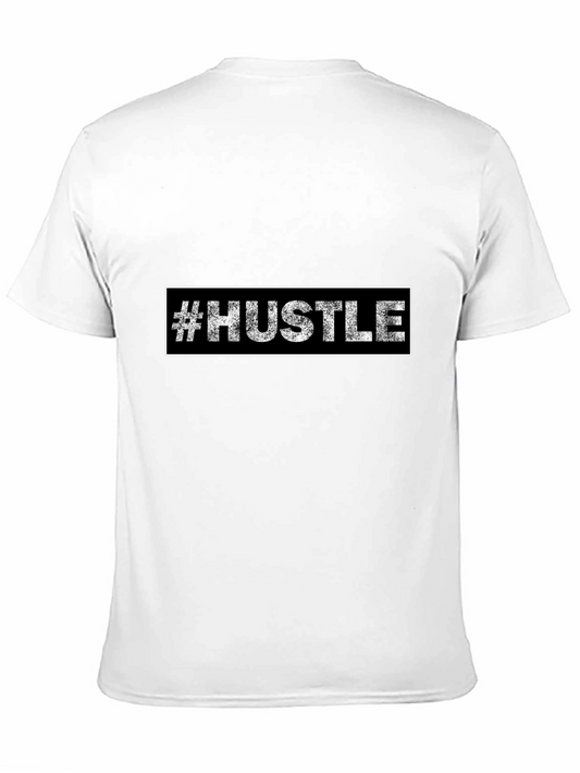 Hustle Graphic Tee - Black Cotton T-Shirt