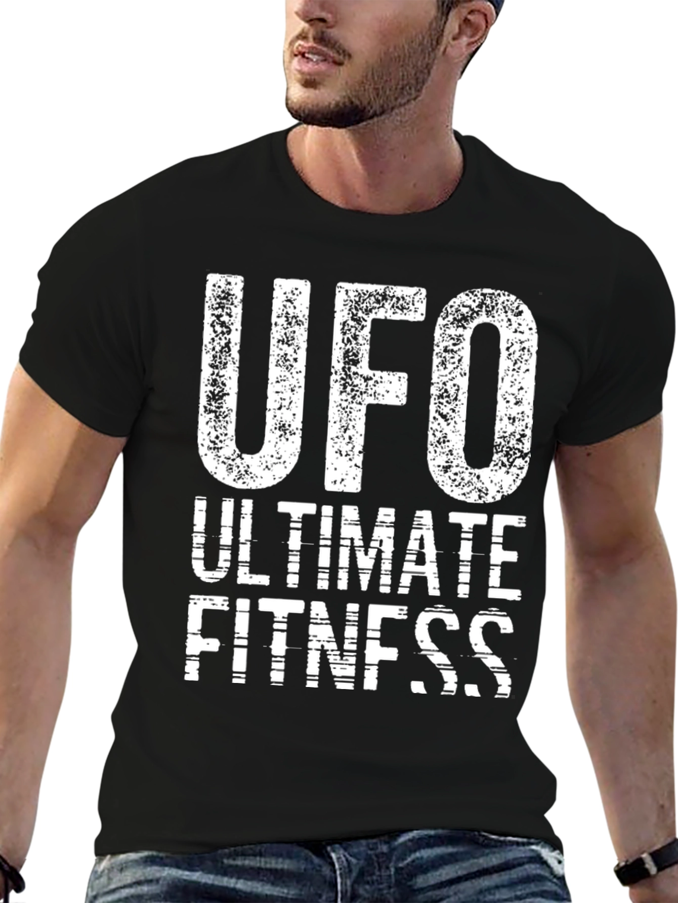 UFO Ultimate Fitness Black T-Shirt