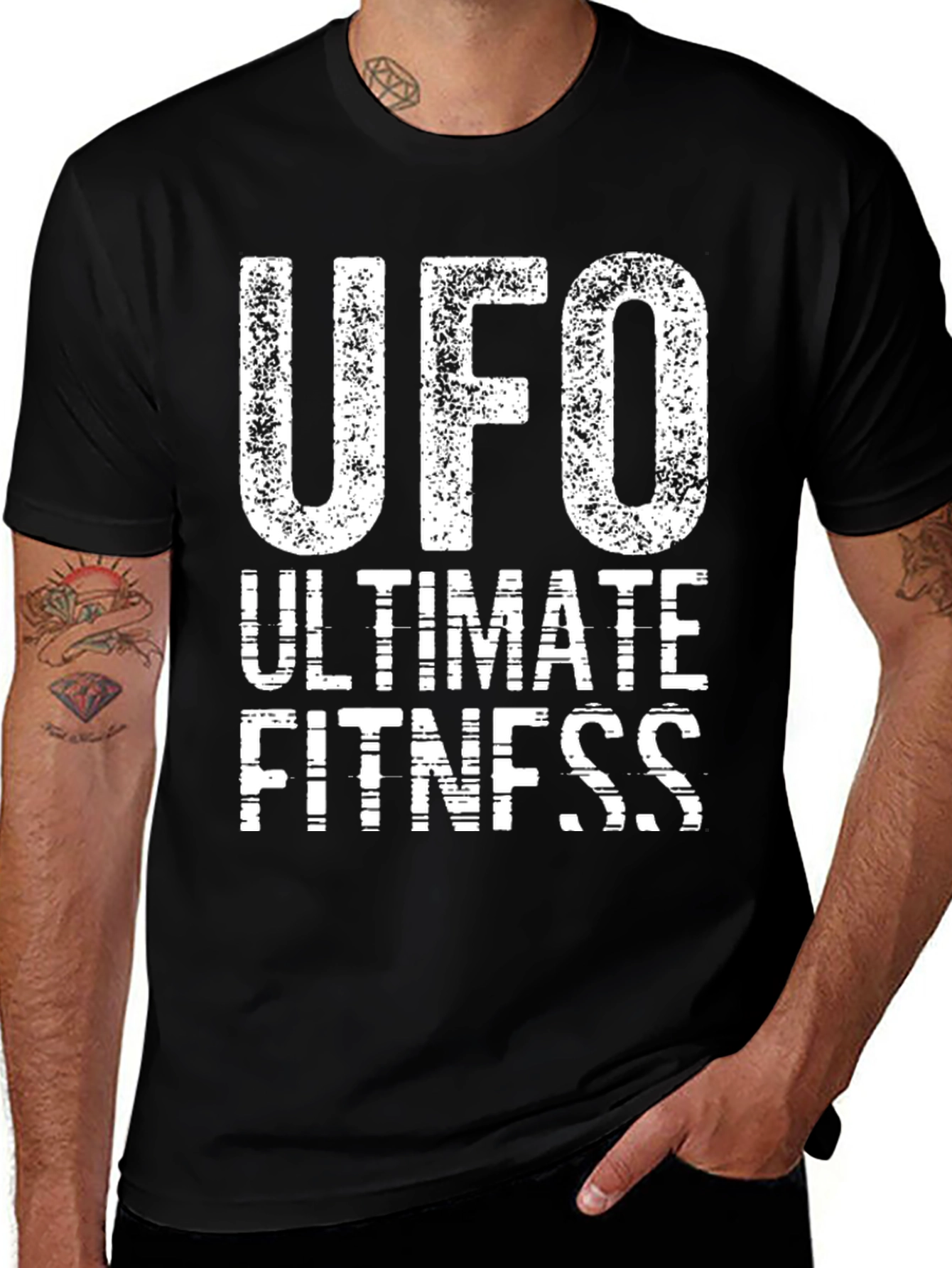 UFO Ultimate Fitness Black T-Shirt