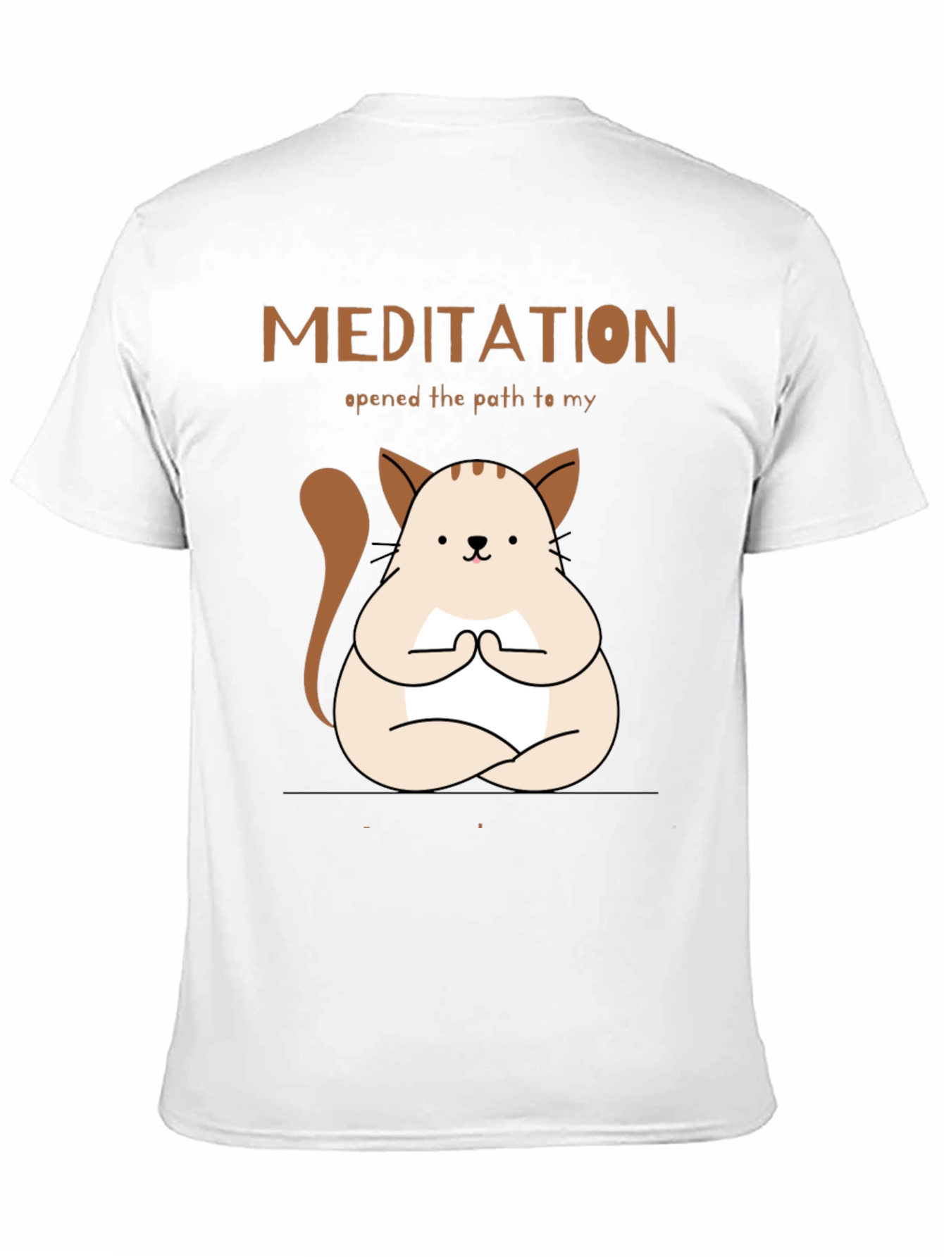 Meditating Cat T-Shirt - Find Your Inner Peace!