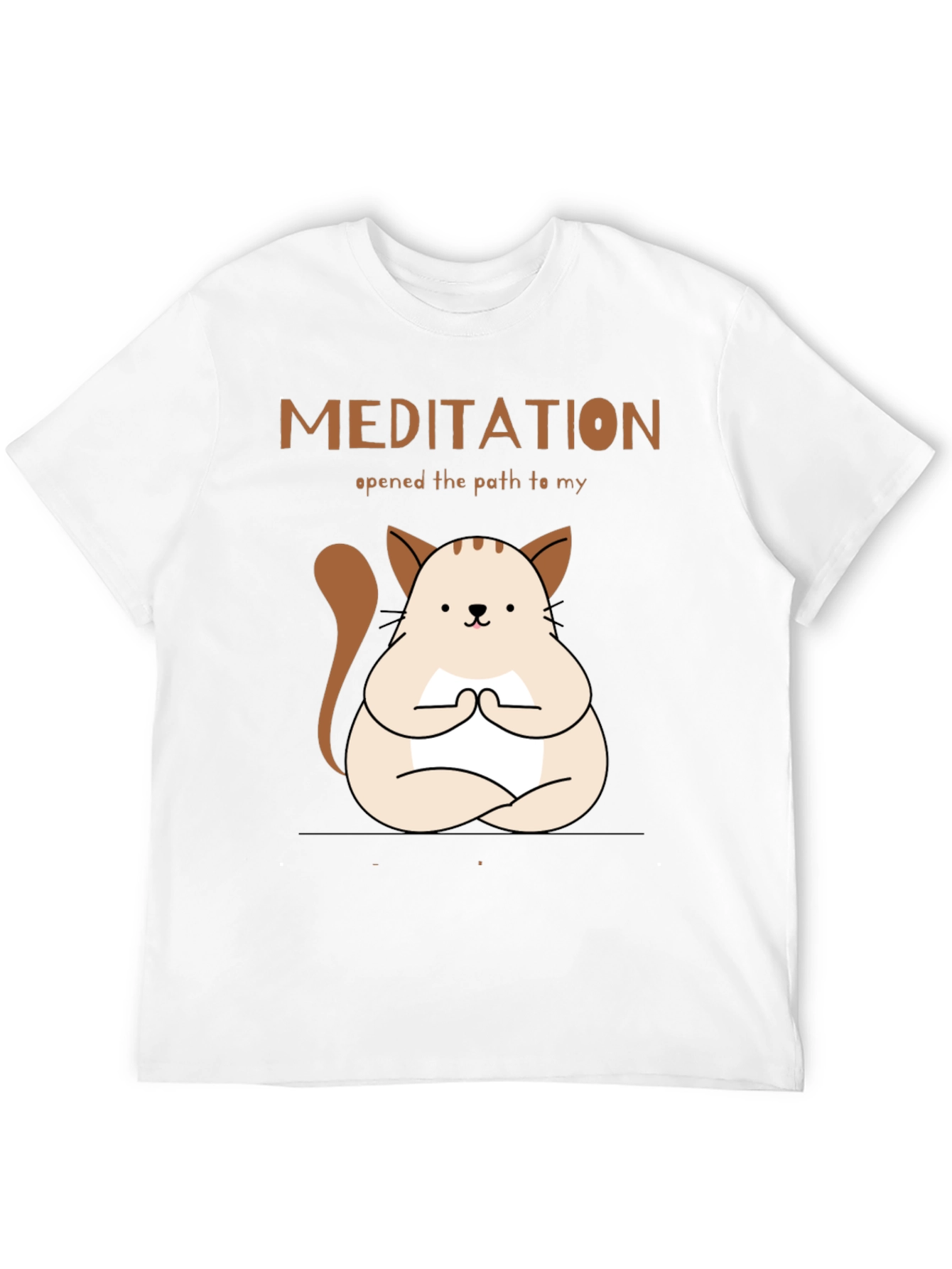 Meditating Cat T-Shirt - Find Your Inner Peace!