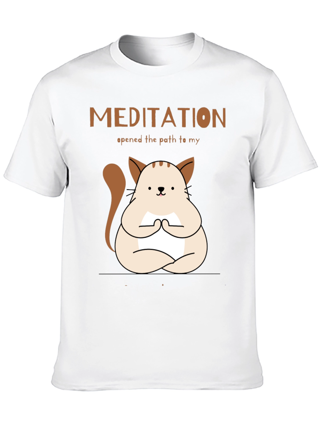 Meditating Cat T-Shirt - Find Your Inner Peace!