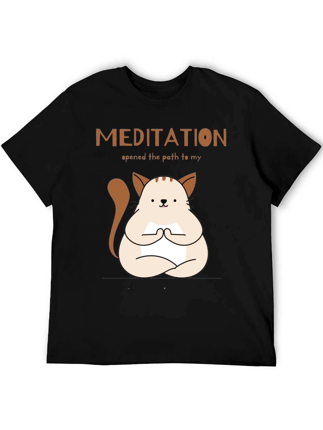 Meditating Cat T-Shirt - Find Your Inner Peace!