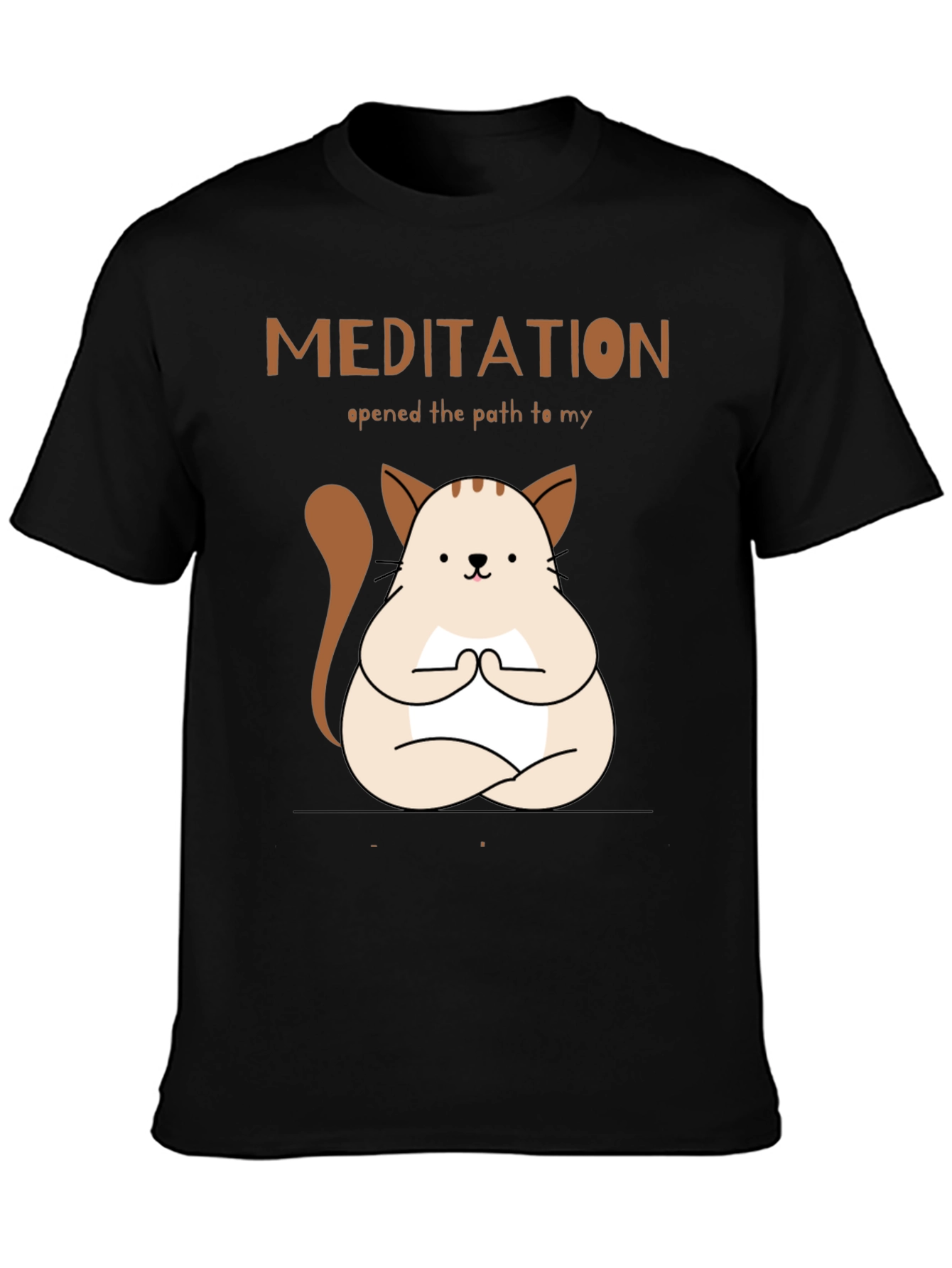 Meditating Cat T-Shirt - Find Your Inner Peace!