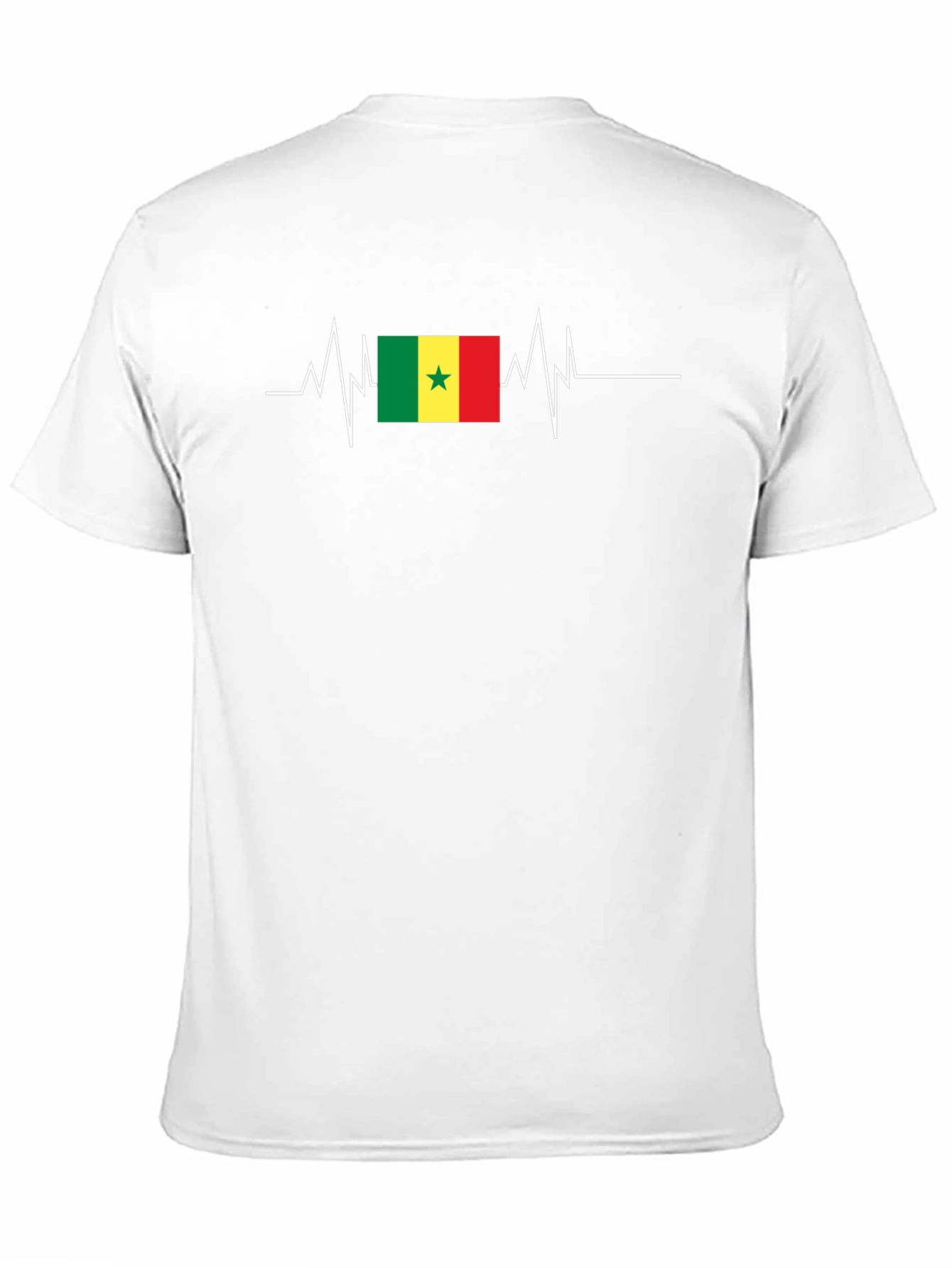 Senegal Flag Heartbeat T-Shirt