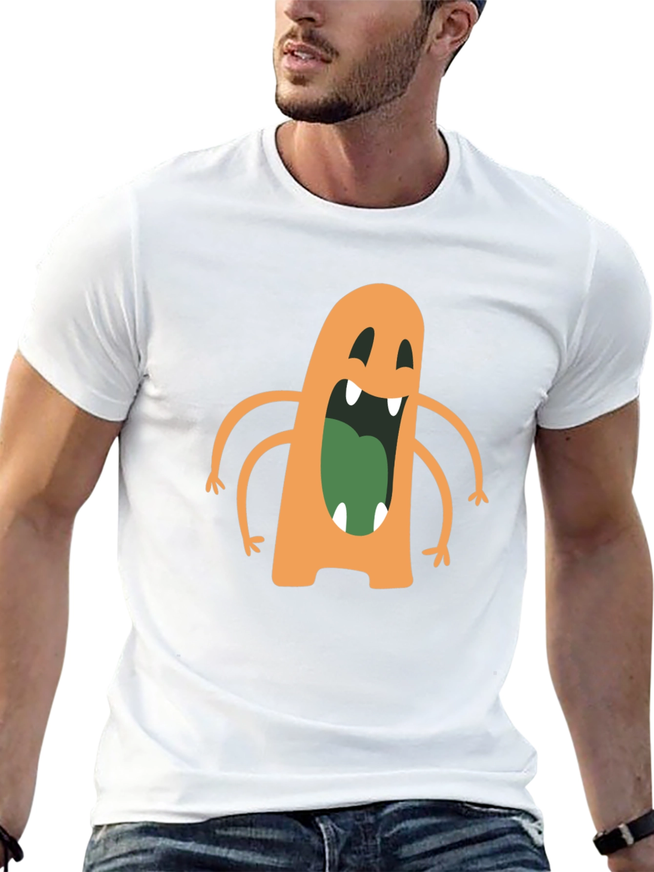 Monster Graphic Black T-Shirt