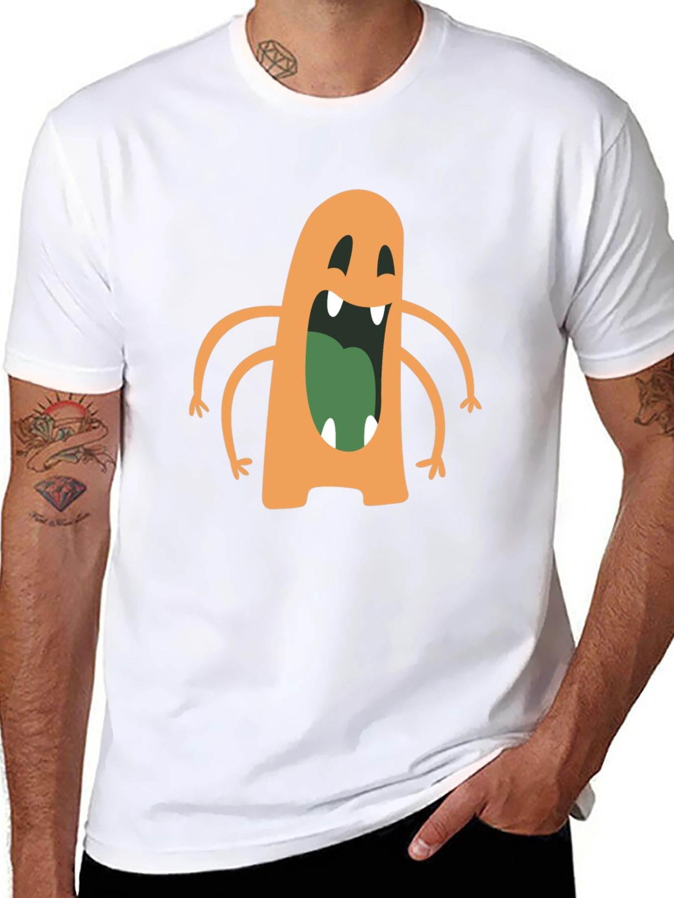 Monster Graphic Black T-Shirt