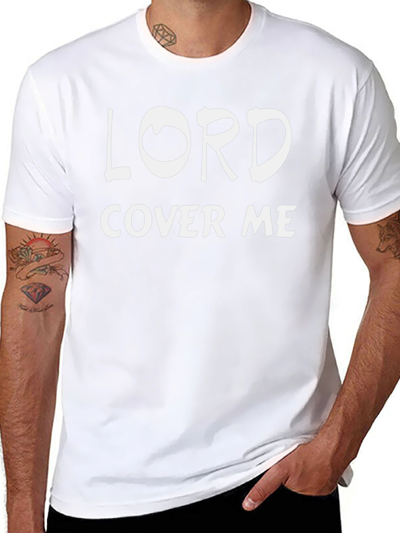 Lord Cover Me Black T-Shirt