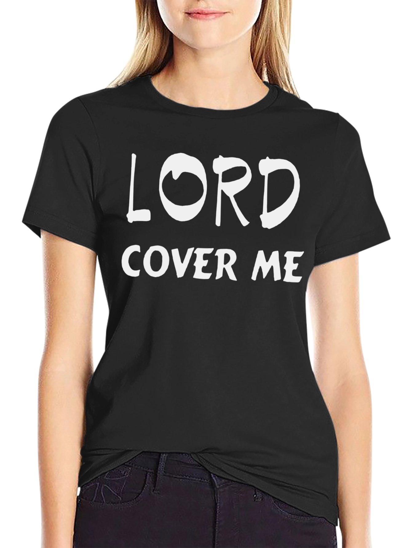 Lord Cover Me Black T-Shirt