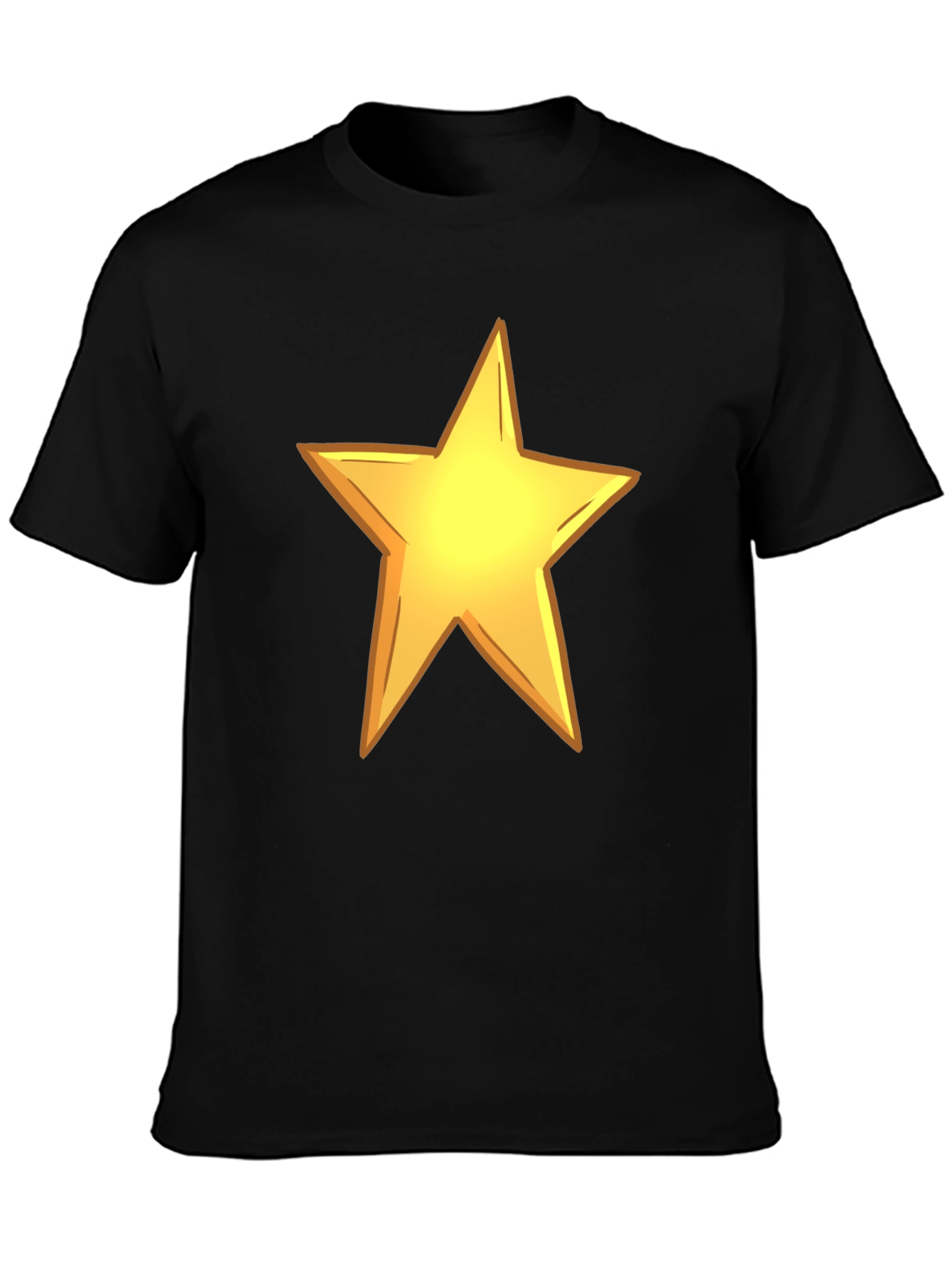 Bold Star Graphic Black Tee