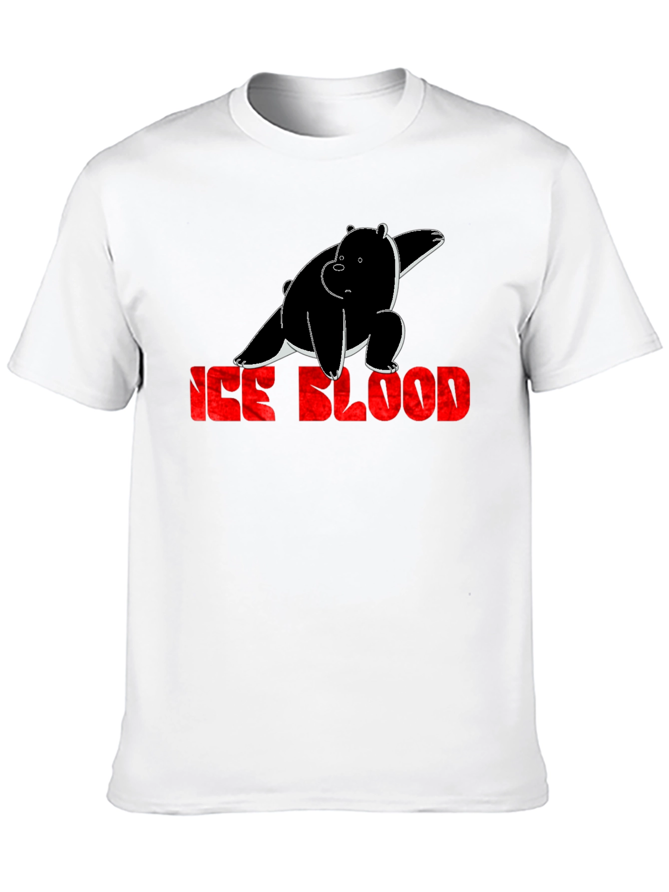 Ice Blood Bear Black Graphic Tee