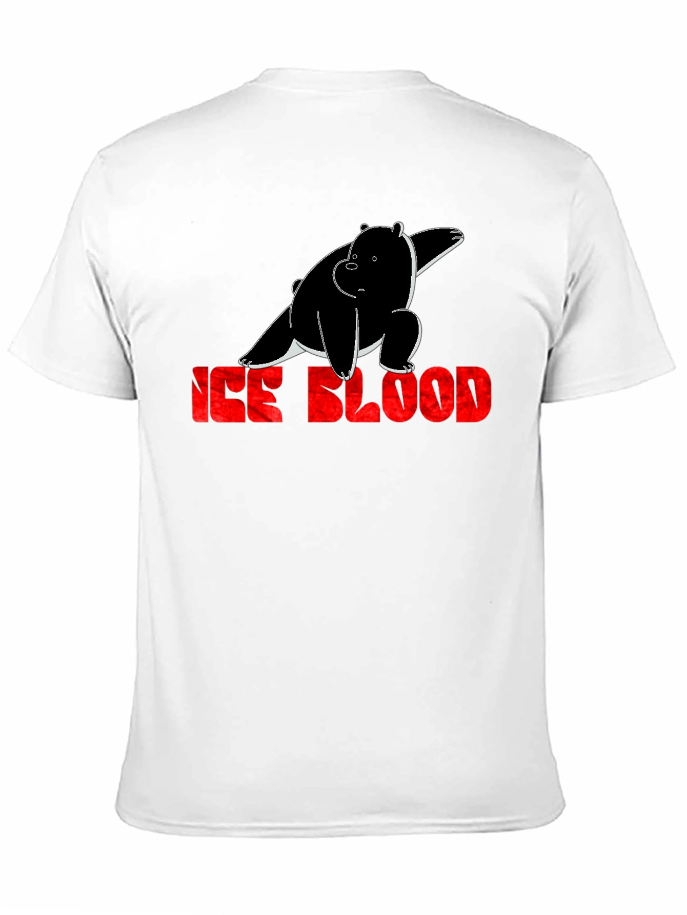 Ice Blood Bear Black Graphic Tee