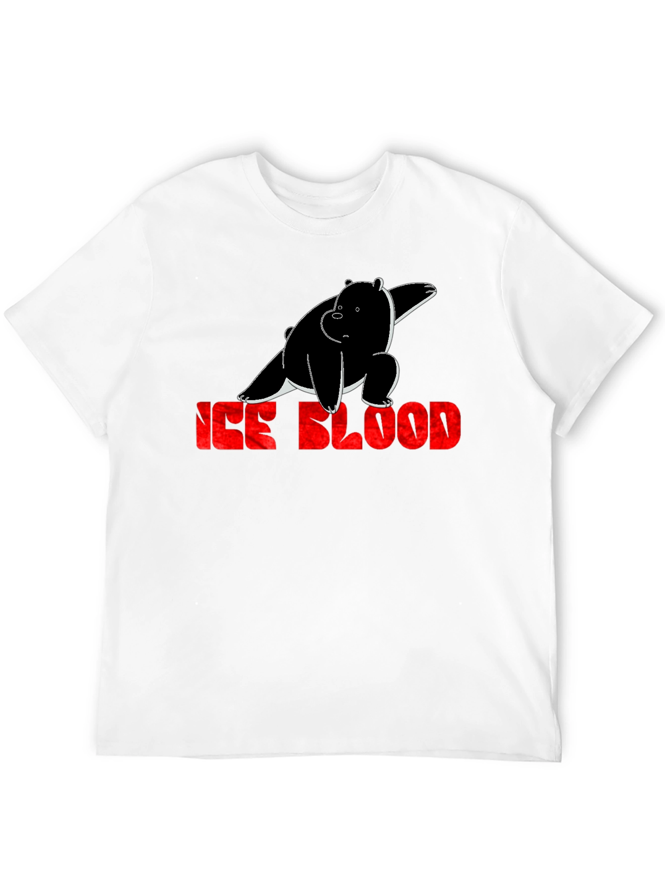 Ice Blood Bear Black Graphic Tee