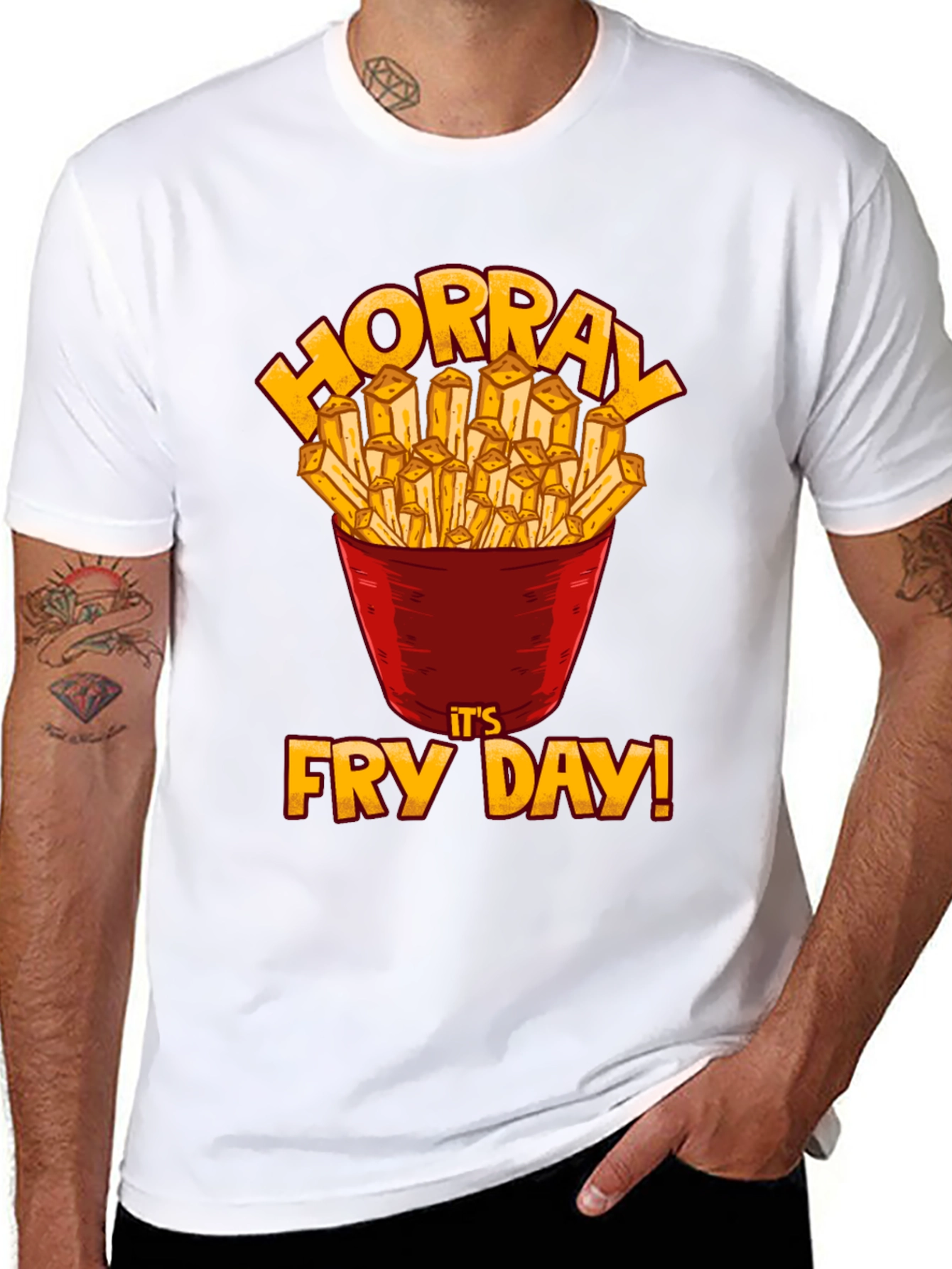 Hooray Fry Day Graphic T-Shirt