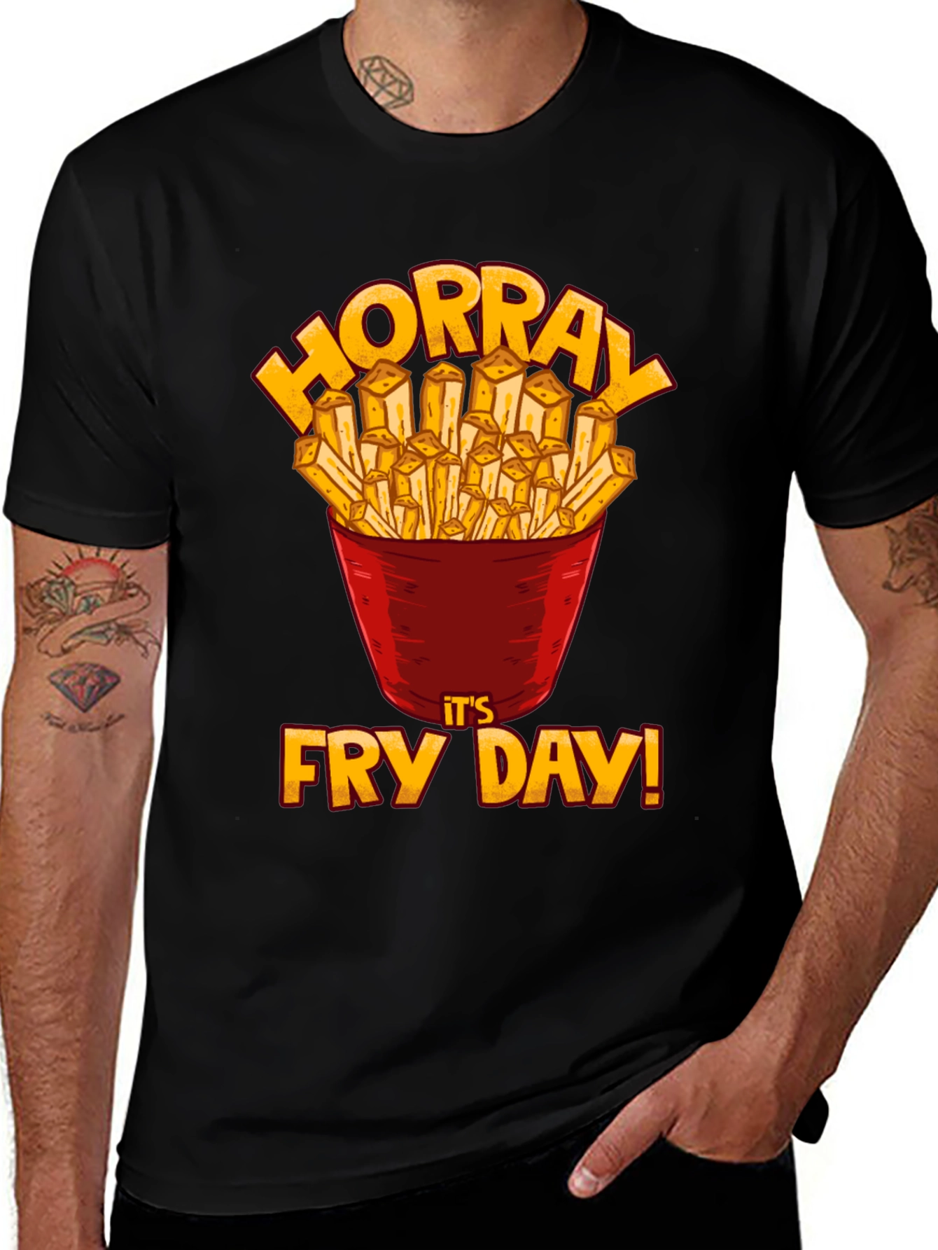 Hooray Fry Day Graphic T-Shirt