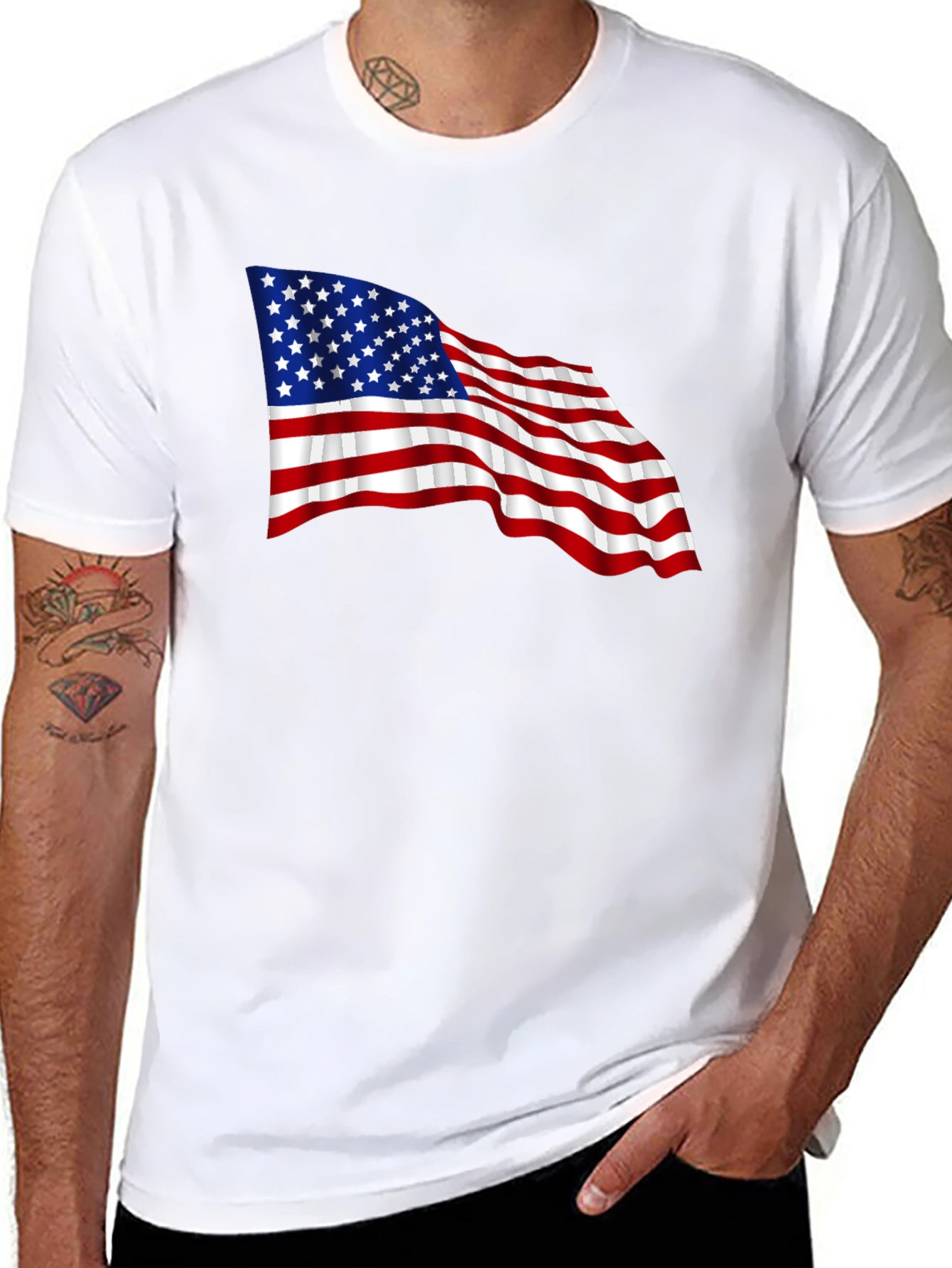 American Flag Graphic T-Shirt - Patriotic Pride