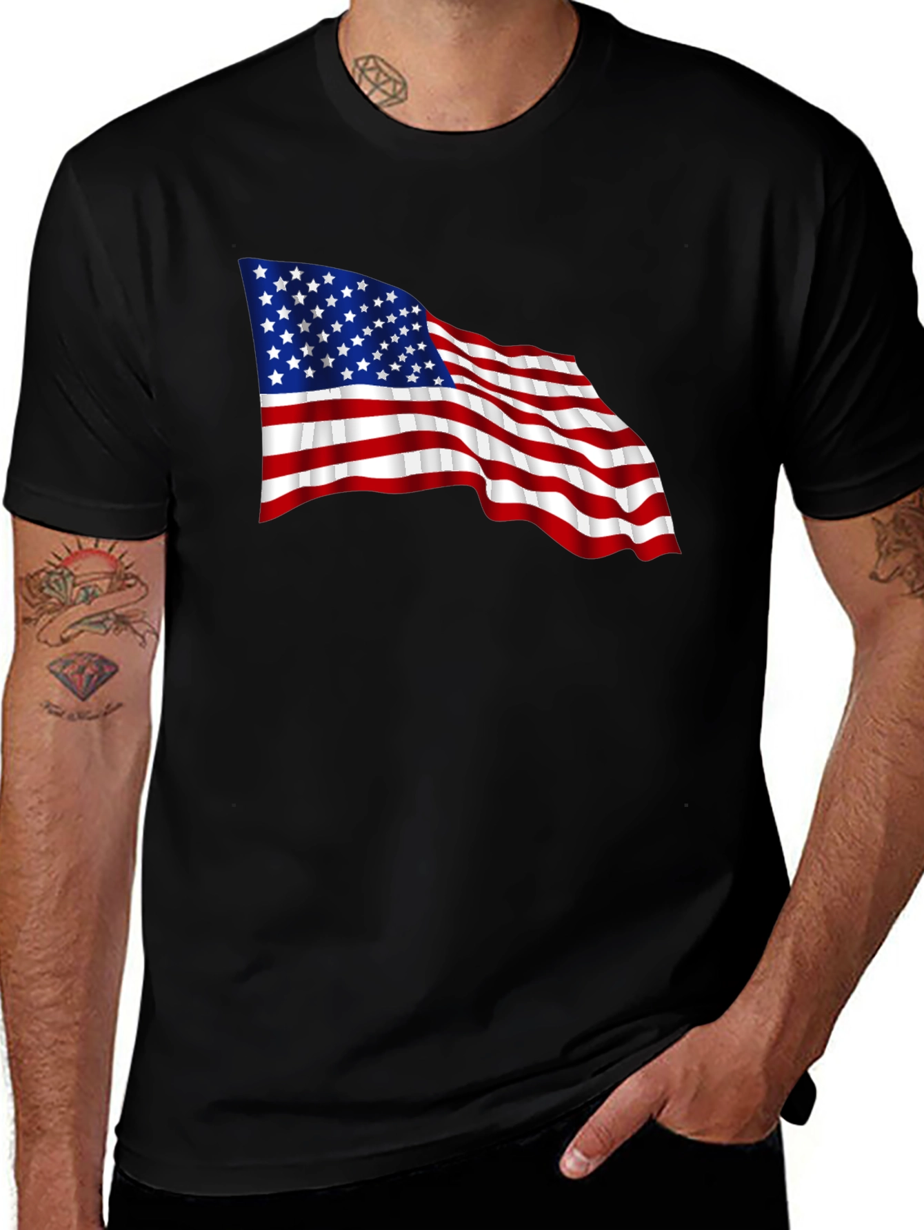 American Flag Graphic T-Shirt - Patriotic Pride