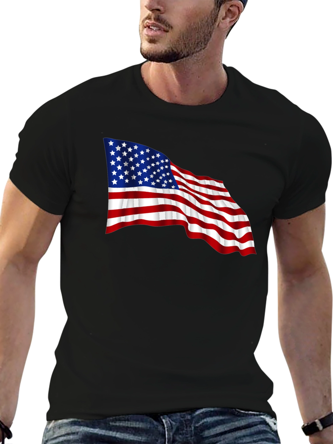 American Flag Graphic T-Shirt - Patriotic Pride