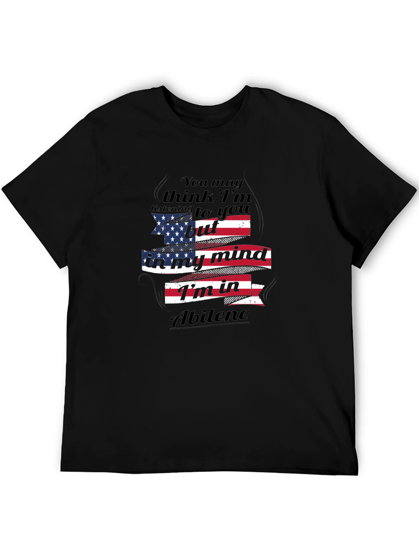 Abilene Mind T-Shirt - Patriotic USA Flag Design