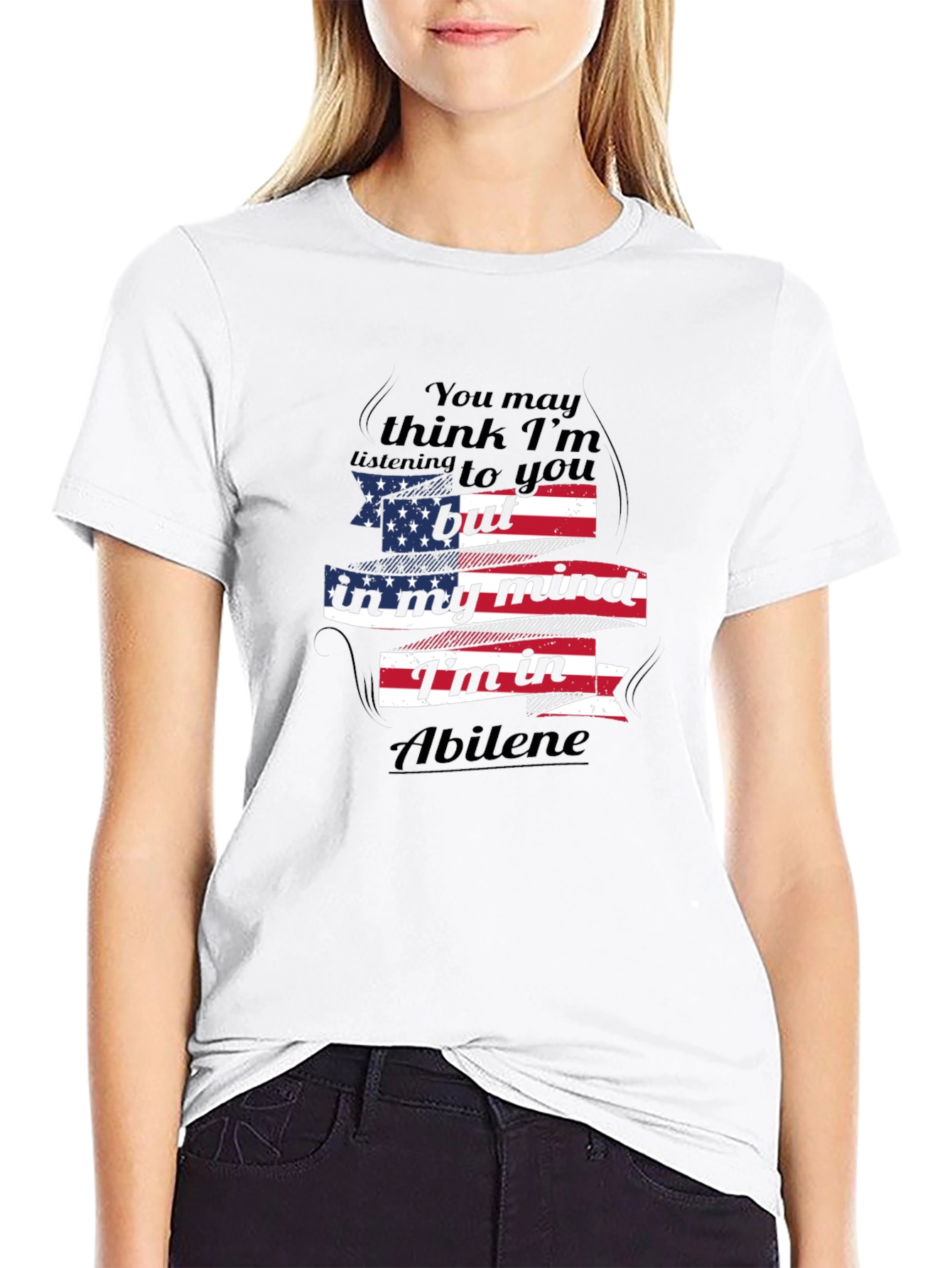 Abilene Mind T-Shirt - Patriotic USA Flag Design