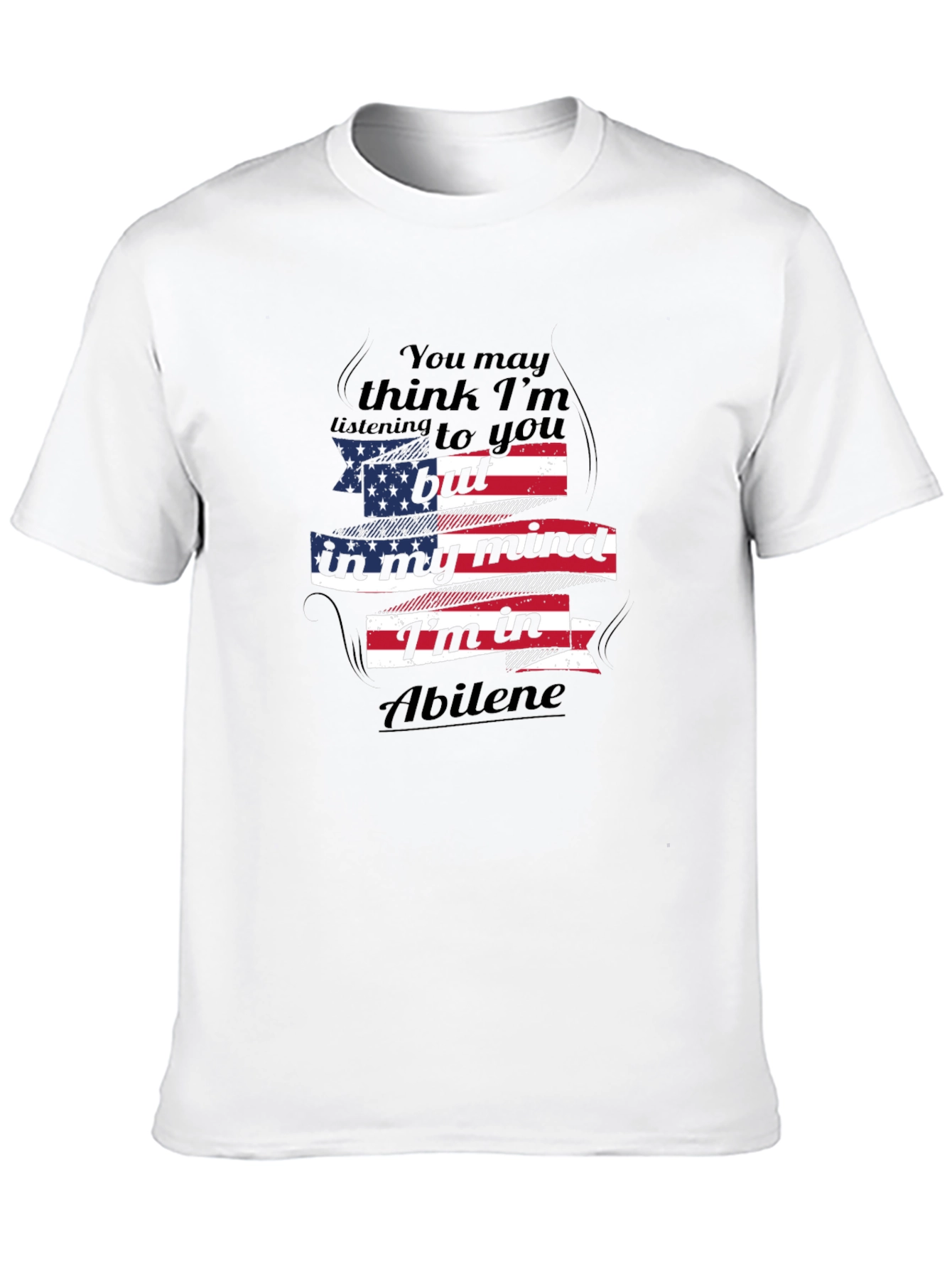 Abilene Mind T-Shirt - Patriotic USA Flag Design