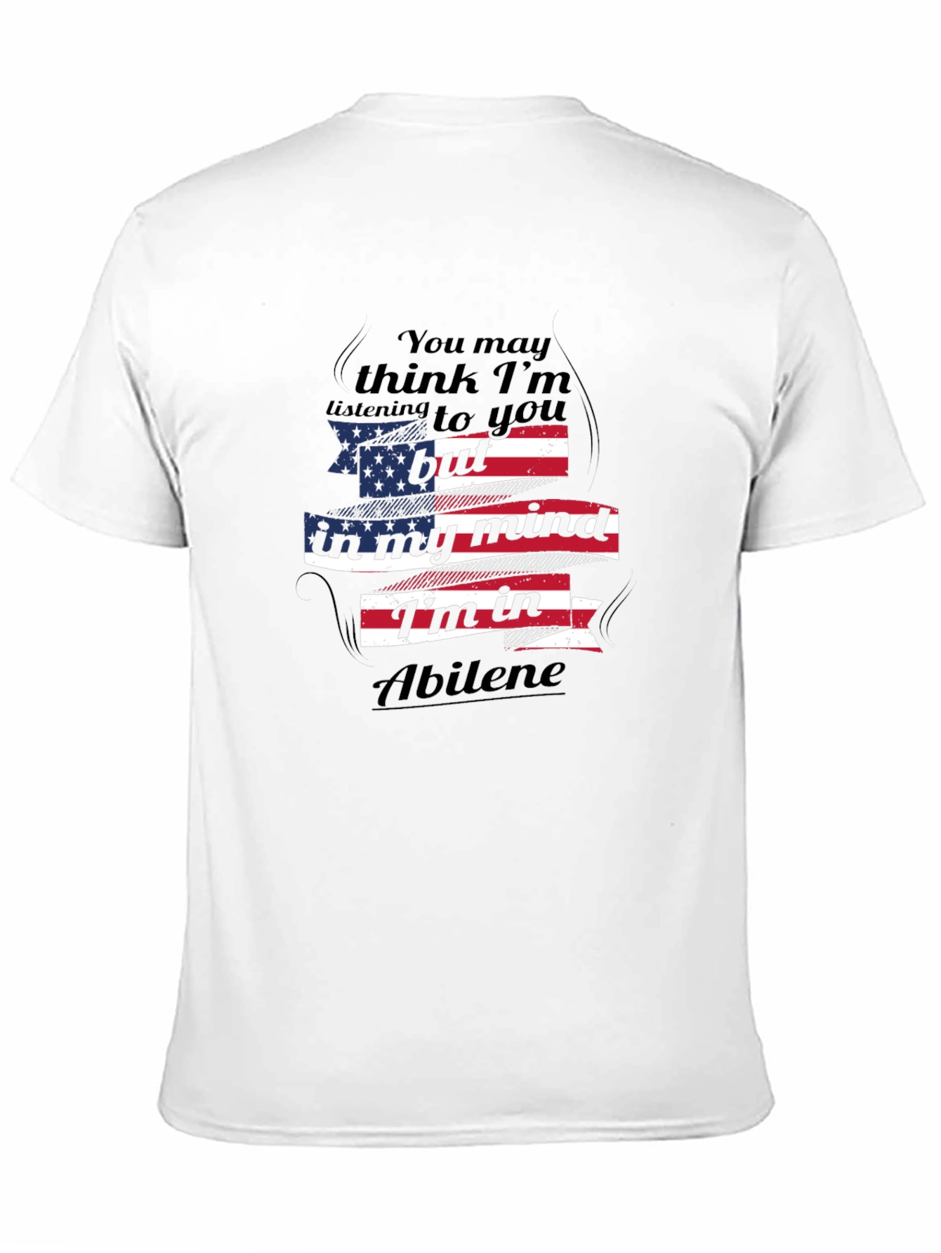 Abilene Mind T-Shirt - Patriotic USA Flag Design