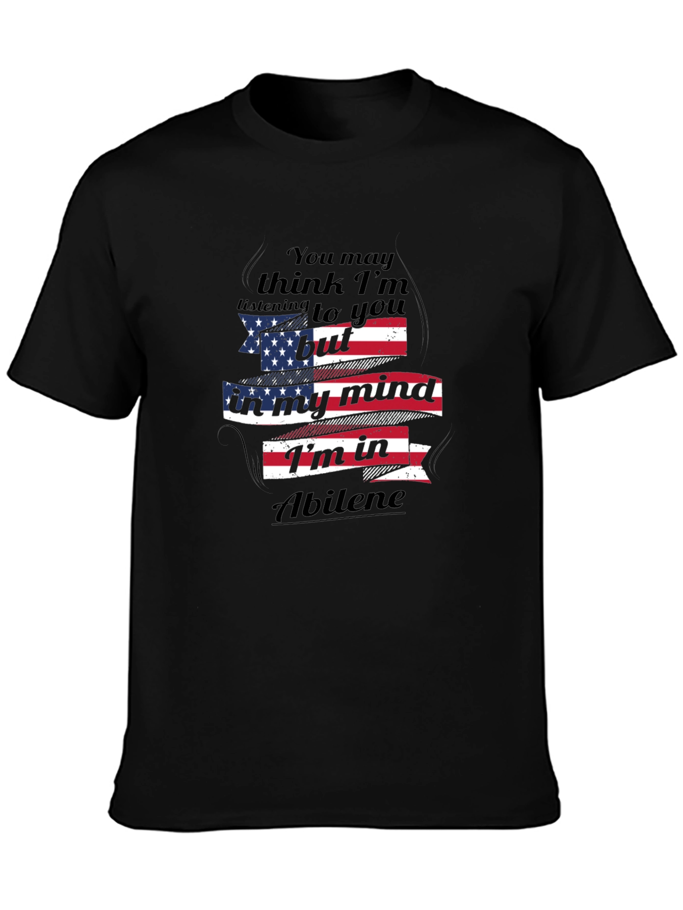 Abilene Mind T-Shirt - Patriotic USA Flag Design