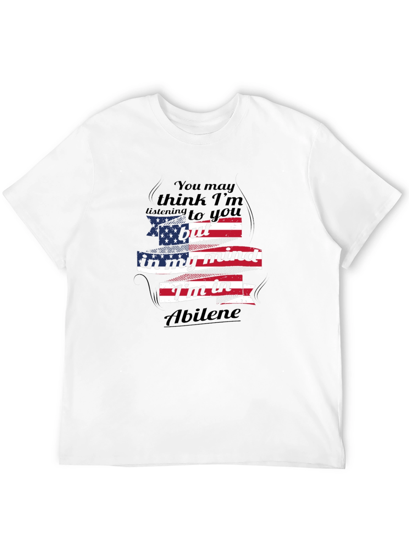 Abilene Mind T-Shirt - Patriotic USA Flag Design