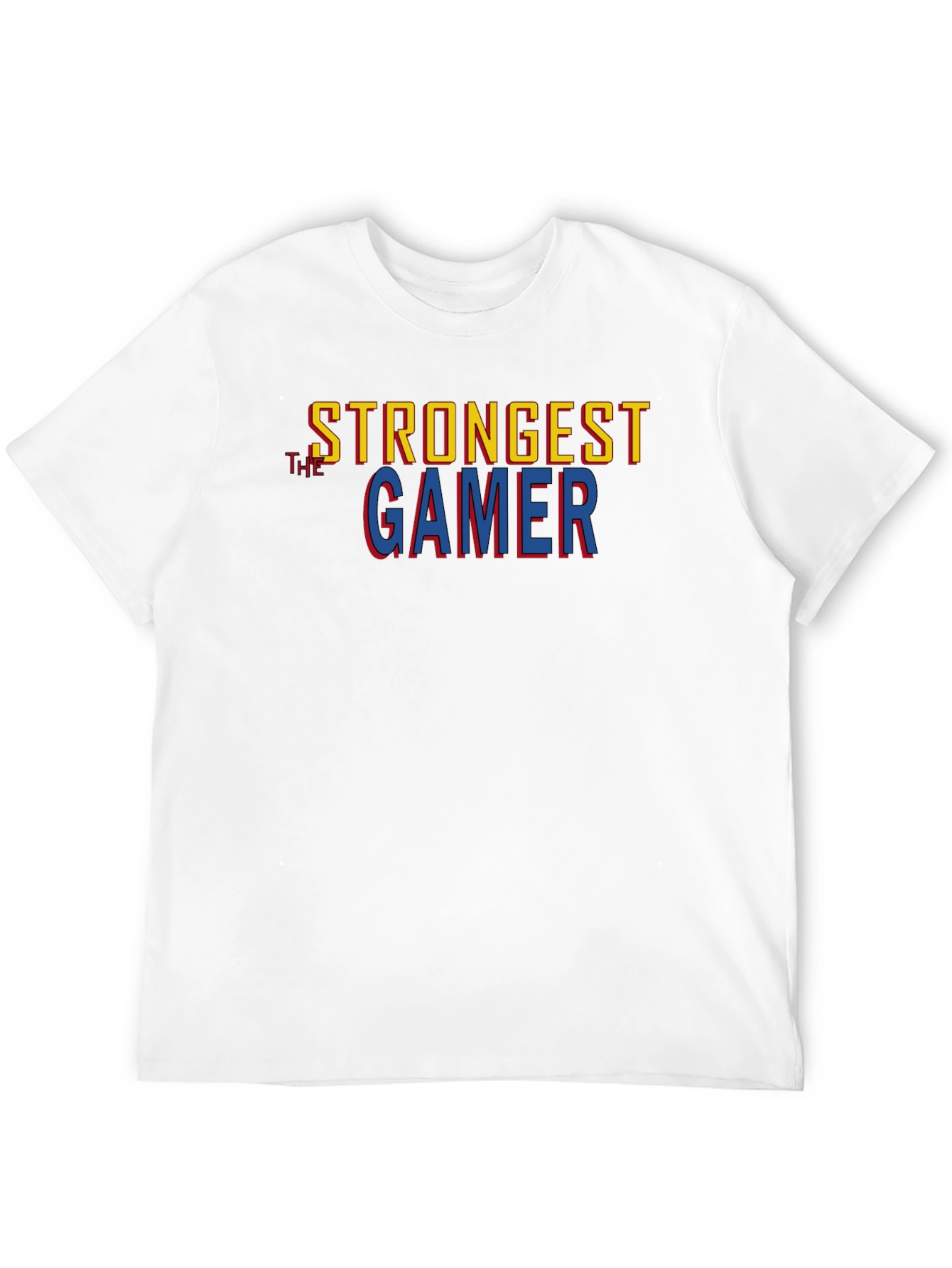 Strongest Gamer Black Graphic Tee