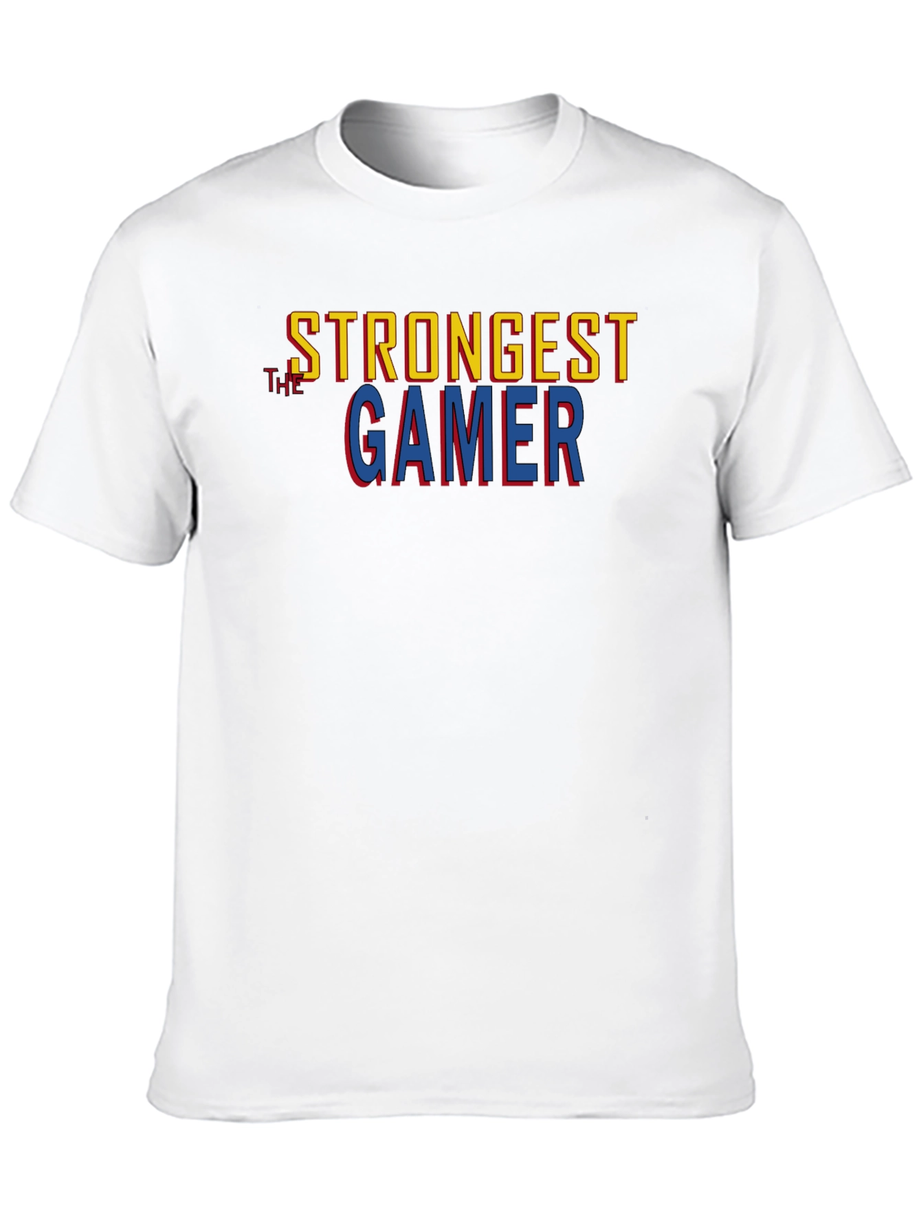 Strongest Gamer Black Graphic Tee