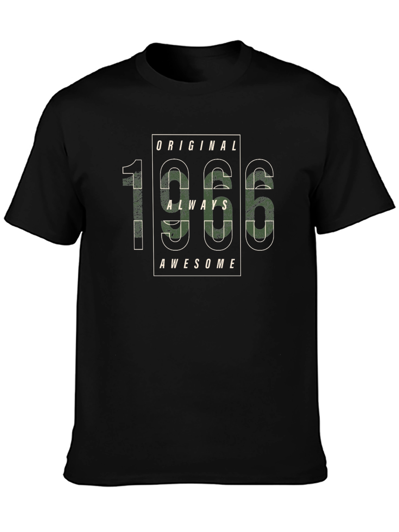 Original 1966 Always Awesome Black T-Shirt
