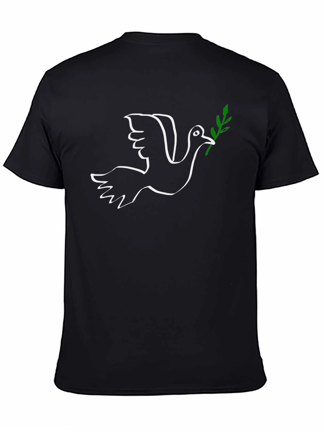 Peace Dove Graphic T-Shirt - Black