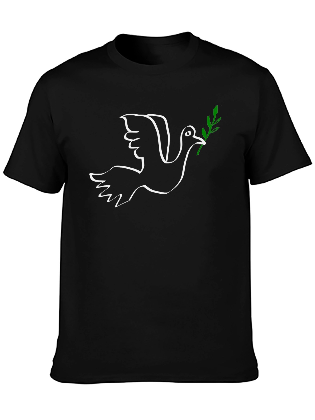 Peace Dove Graphic T-Shirt - Black